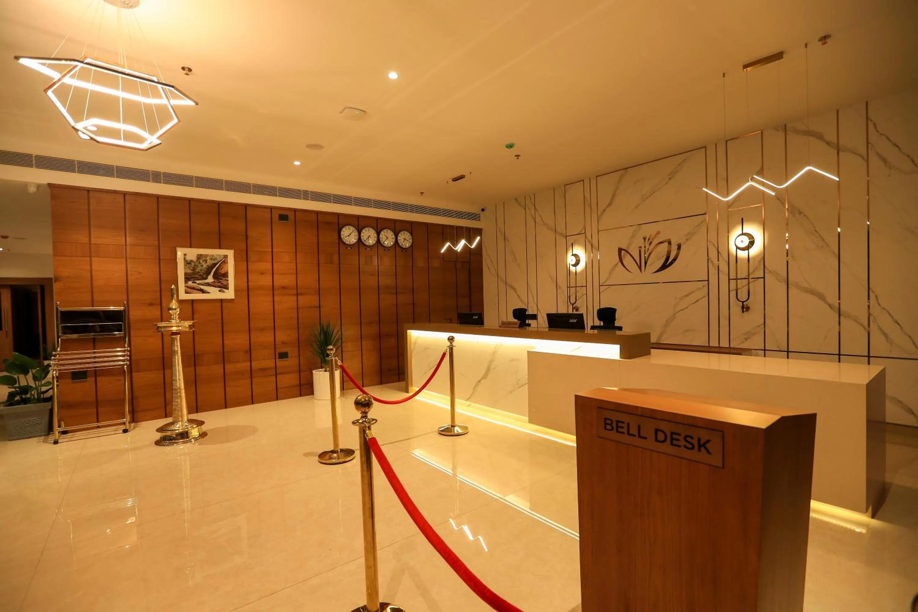 Lobby or reception in Hotel Saffron Wayanad