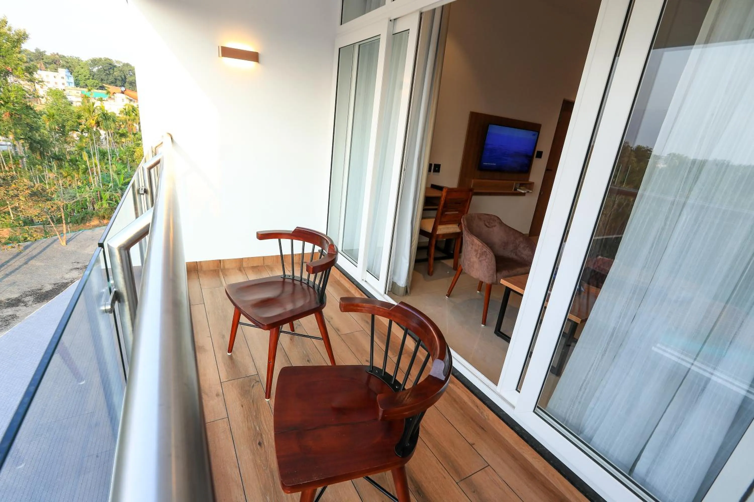 Patio in Hotel Saffron Wayanad