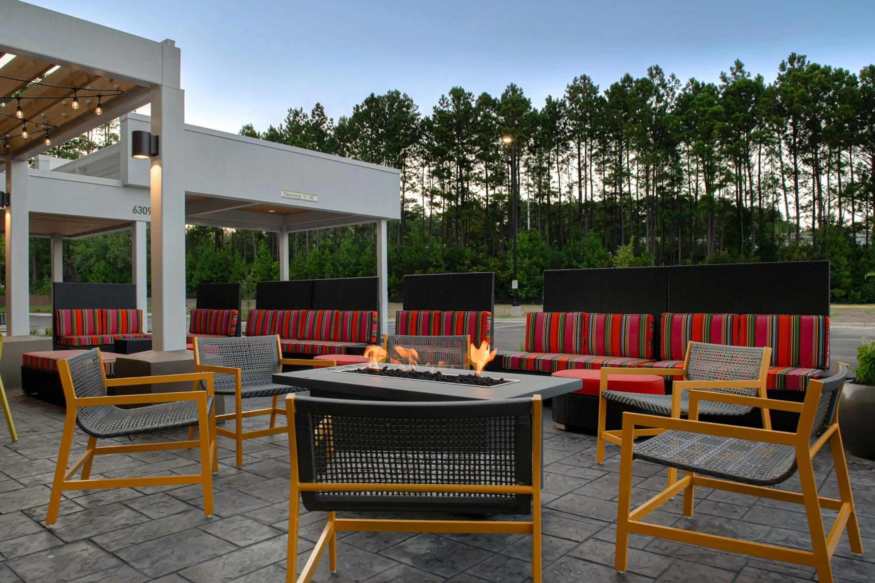 Patio in Home2 Suites By Hilton Fayetteville North