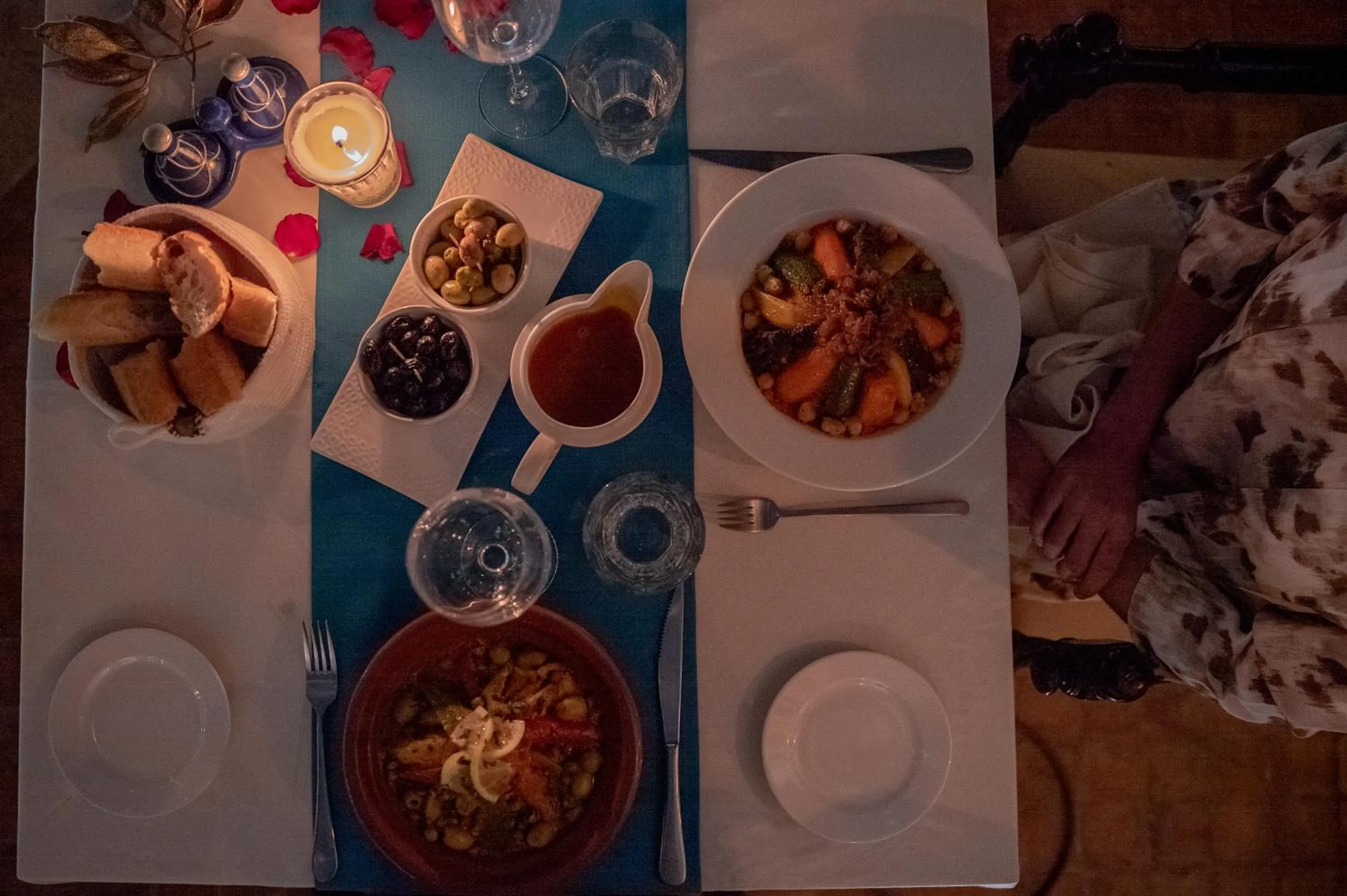 Restaurant/places to eat in Demeures d'Orient Riad & Spa