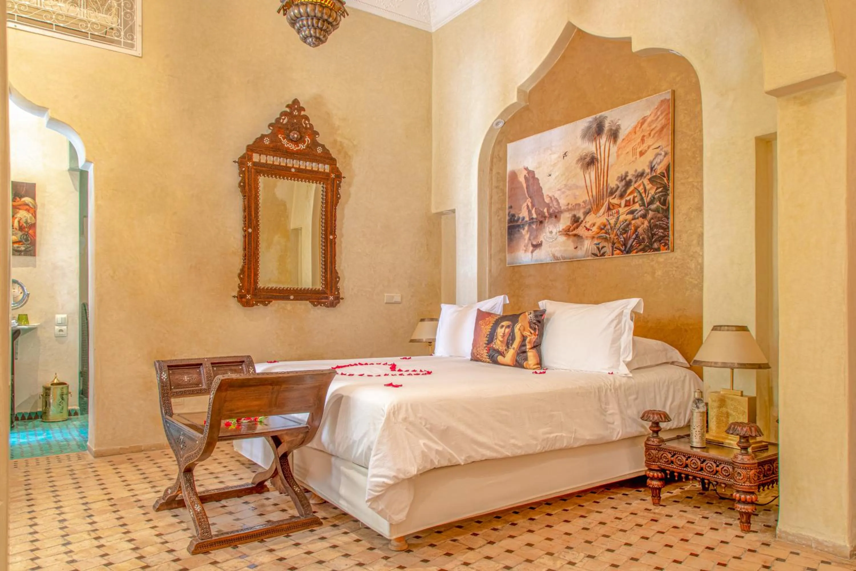 Bed in Demeures d'Orient Riad & Spa