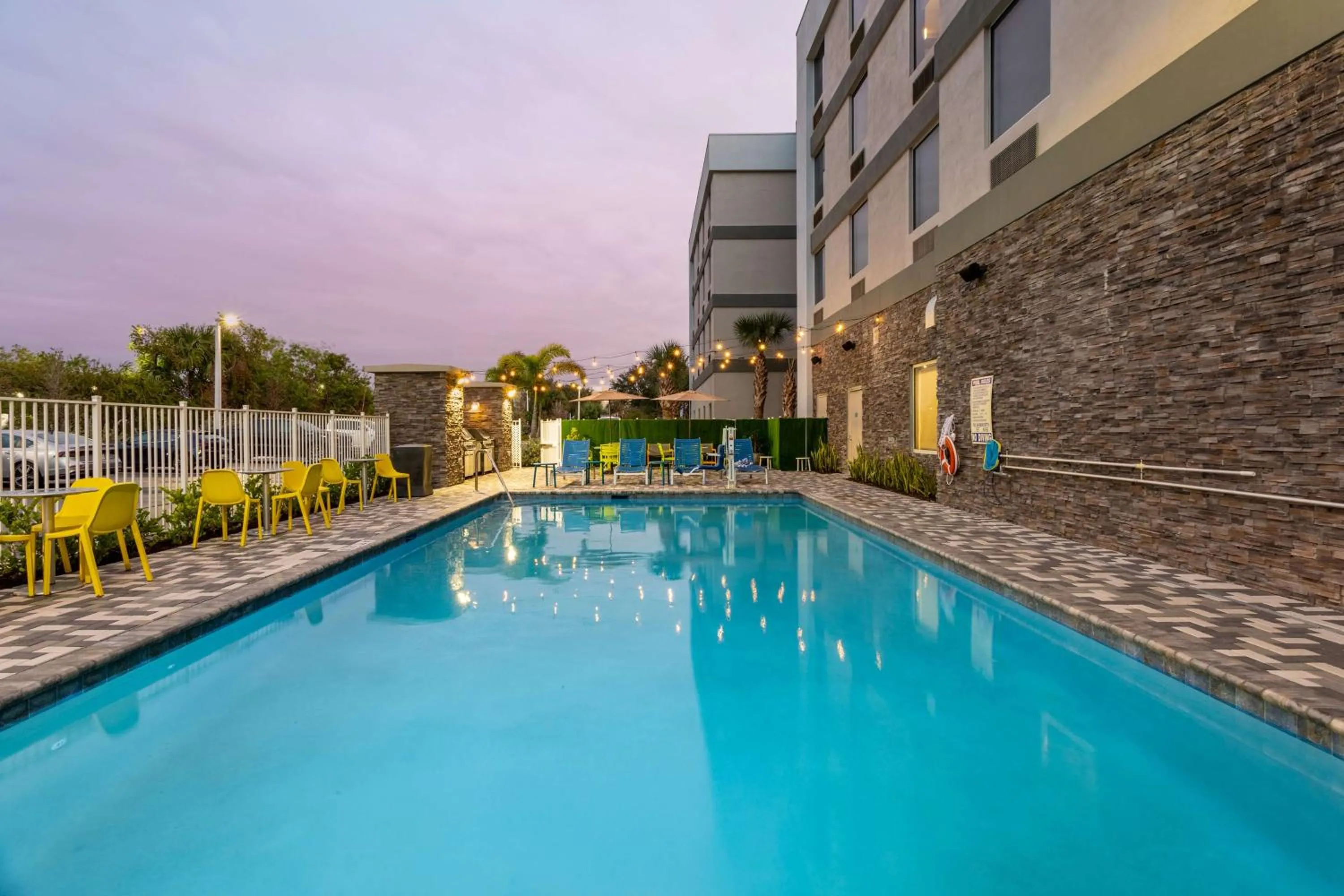 Pool view in Home2 Suites By Hilton Ft Pierce I-95