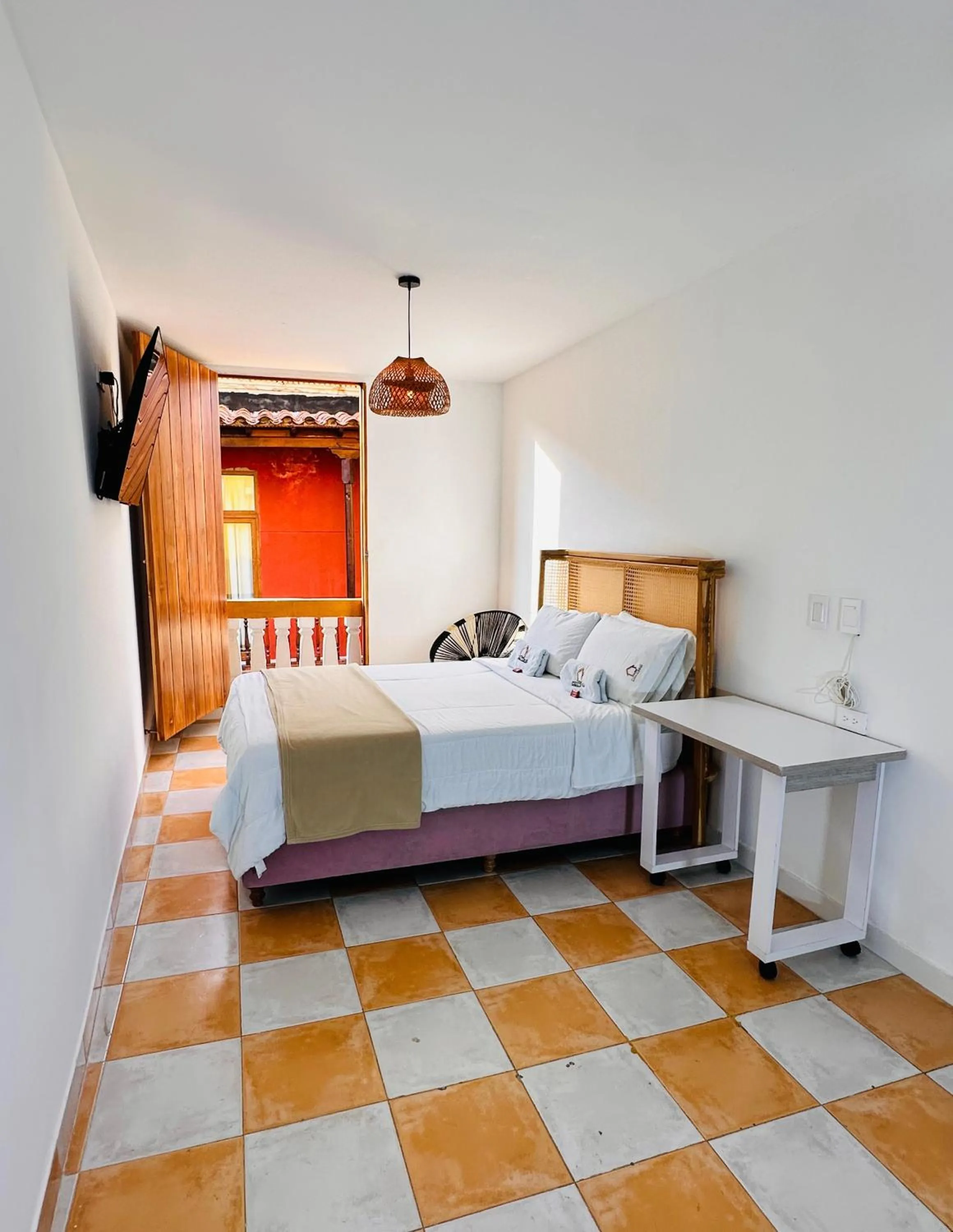 Balcony/Terrace, Bed in Hostal Casa Torres Centro Historico - Adults Only