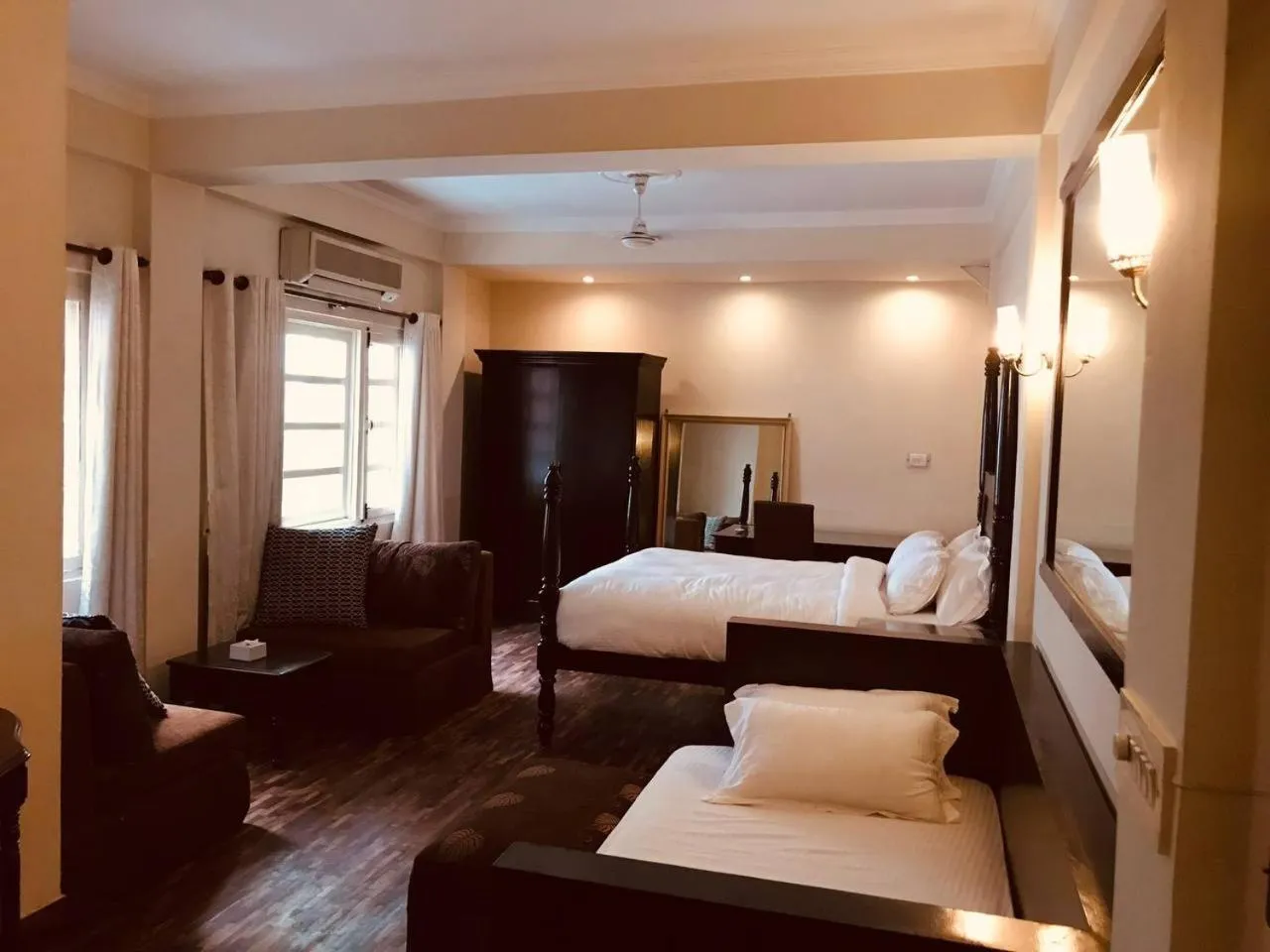 Bed in Courtyard Pujan Hotel