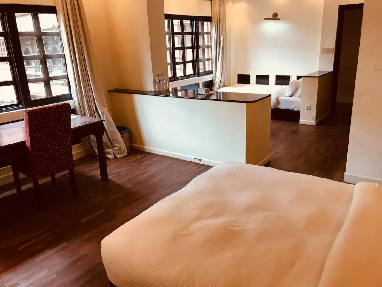 Bed in Courtyard Pujan Hotel