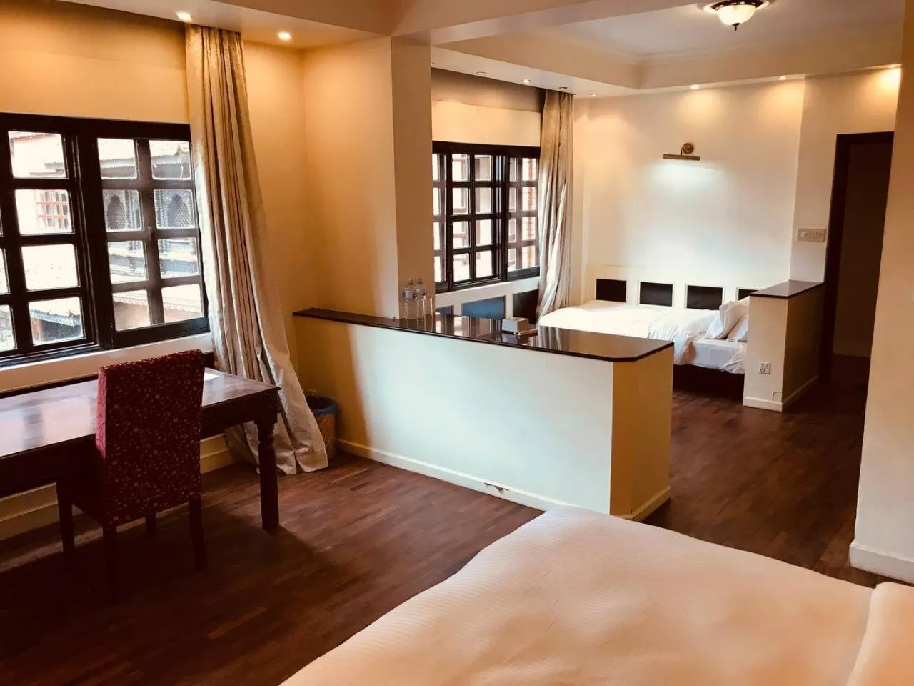 Bed in Courtyard Pujan Hotel