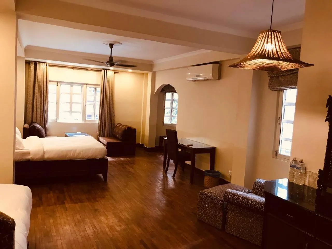 Bed in Courtyard Pujan Hotel