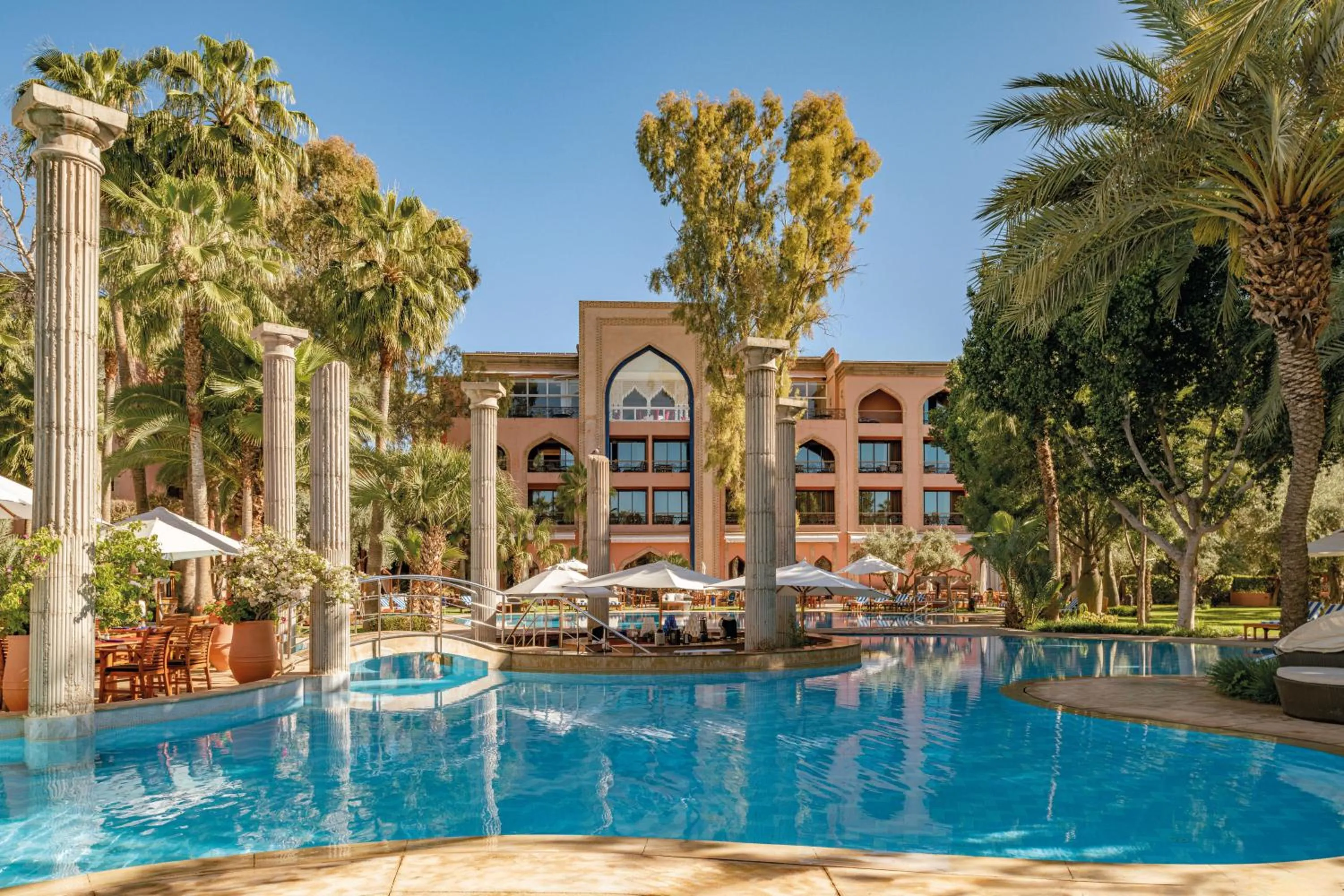 Swimming pool in Es Saadi Marrakech Resort - Palace