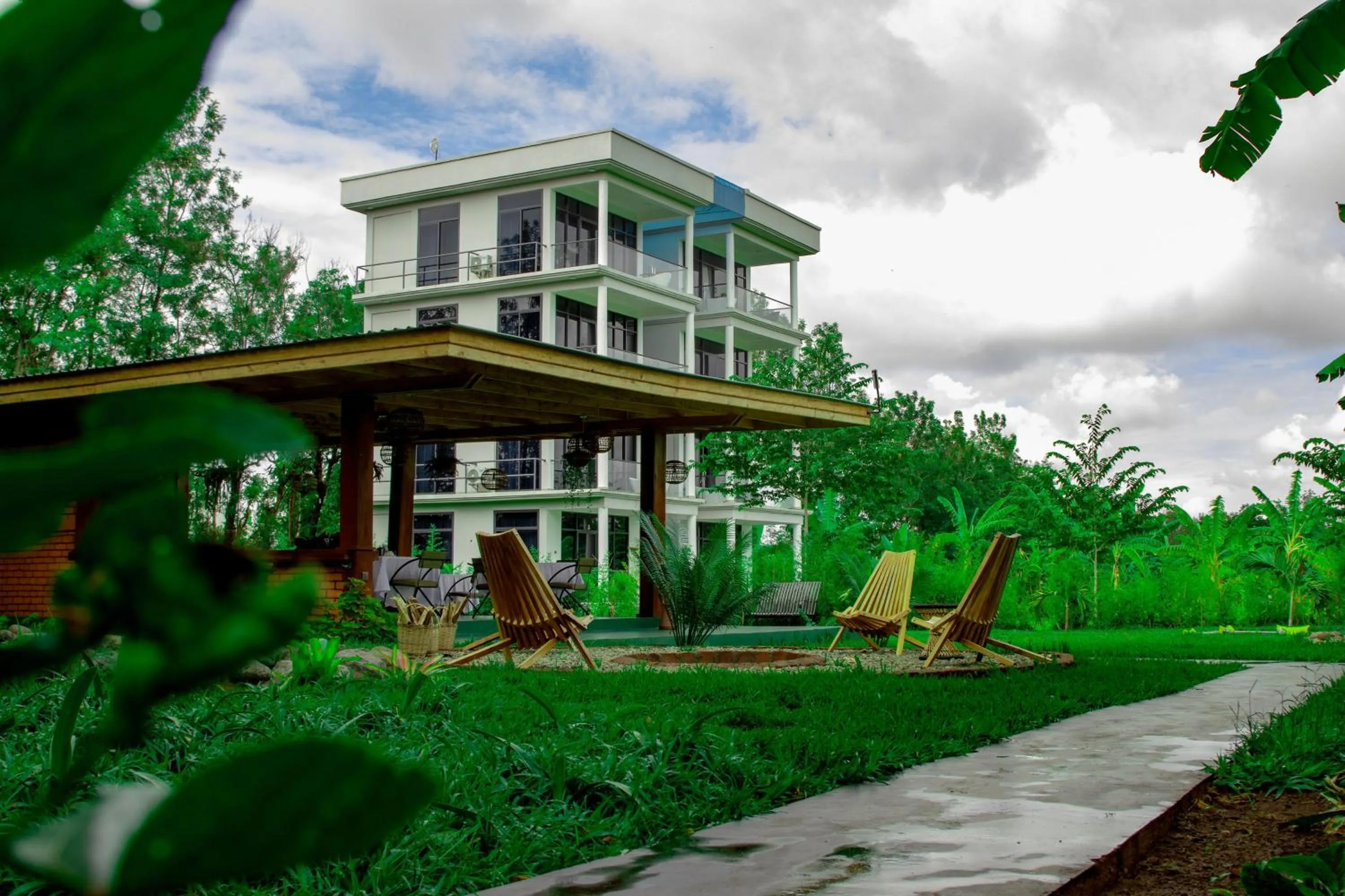 Property building in Shose Farmhouse Chalets & Campsite