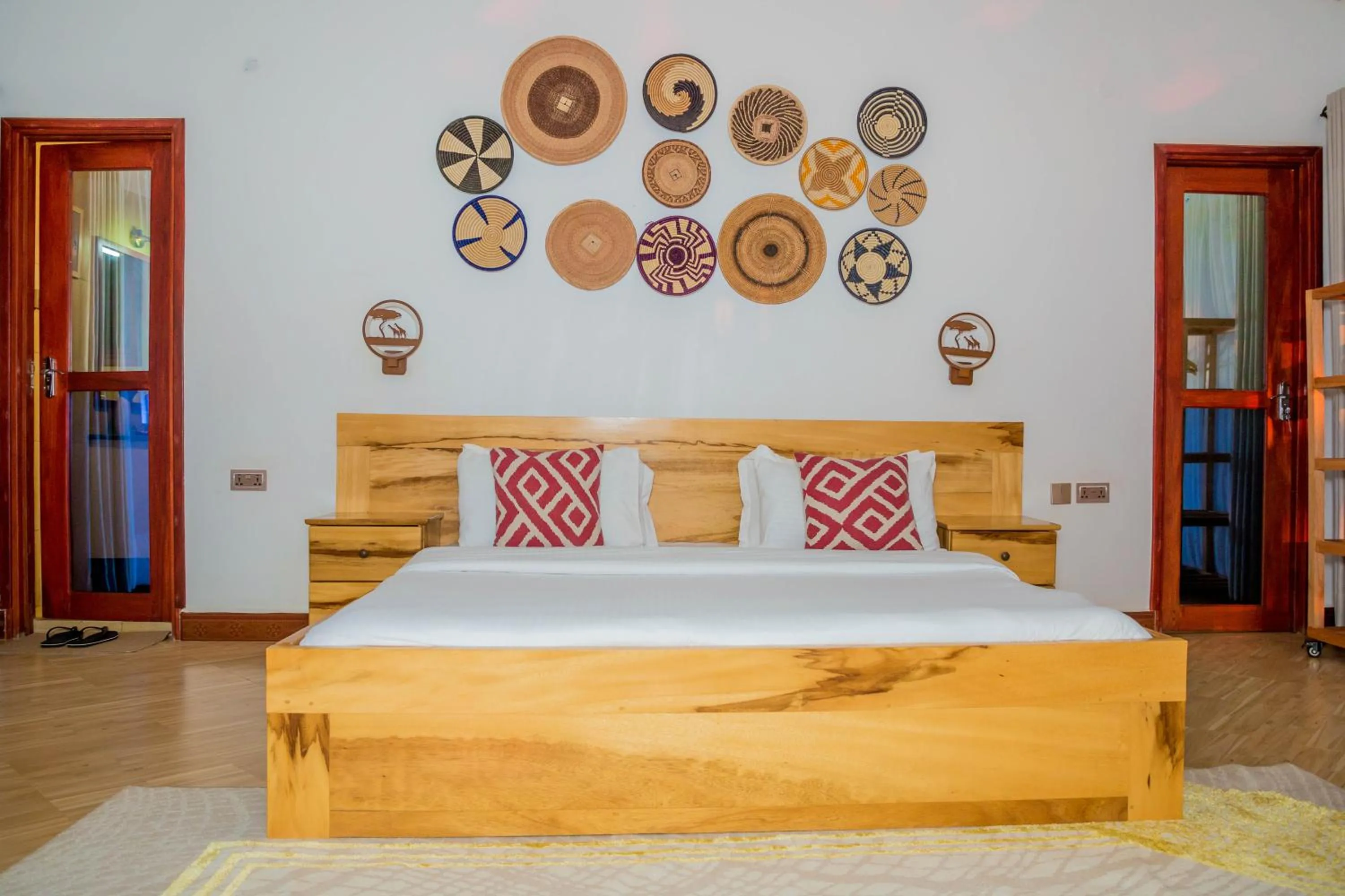 Bedroom, Bed in Shose Farmhouse Chalets & Campsite