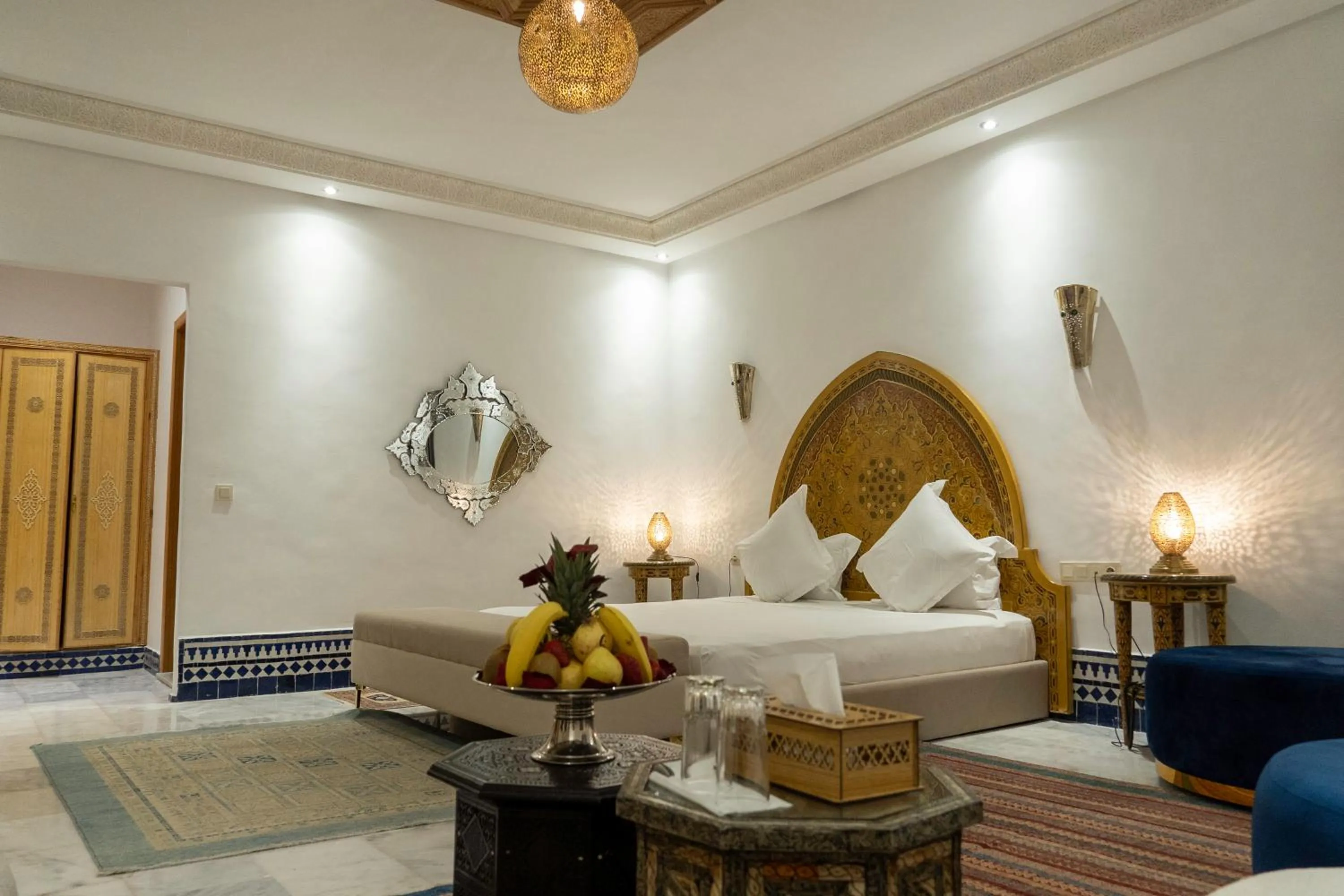 Bed in Riad El Yacout