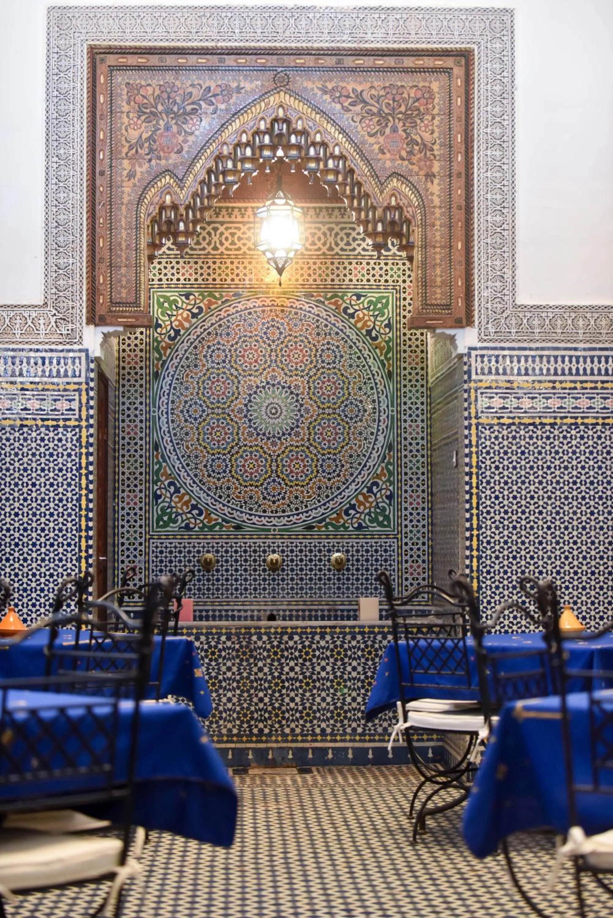Dining area in Riad Youssef