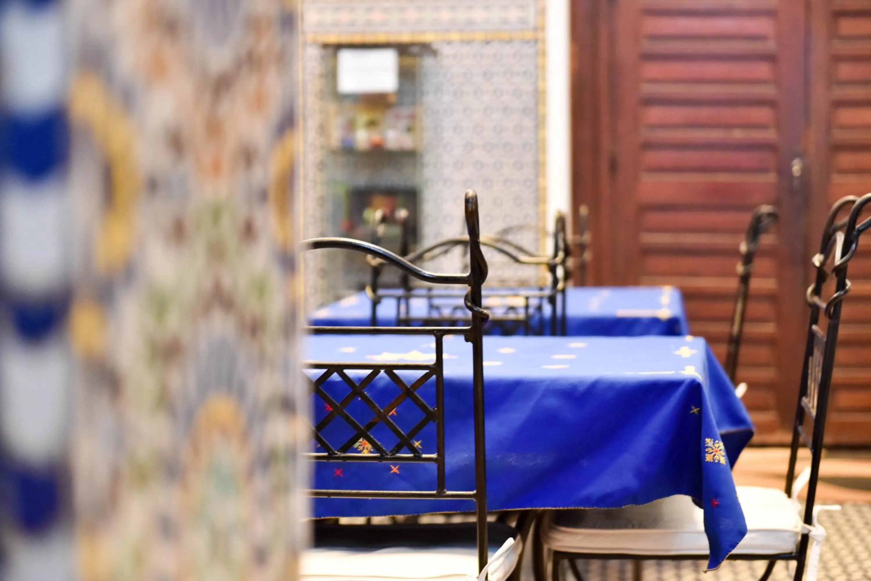 Dining area in Riad Youssef