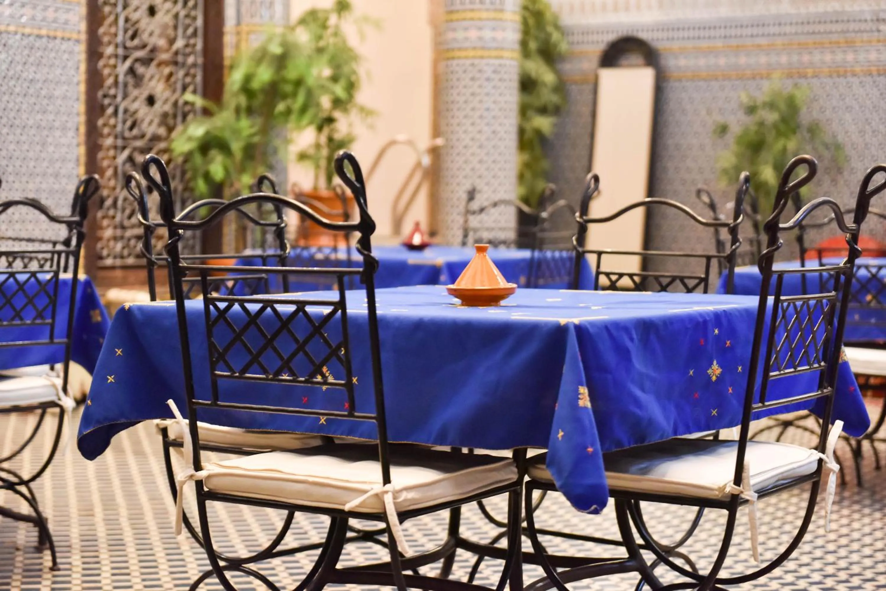 Dining area in Riad Youssef