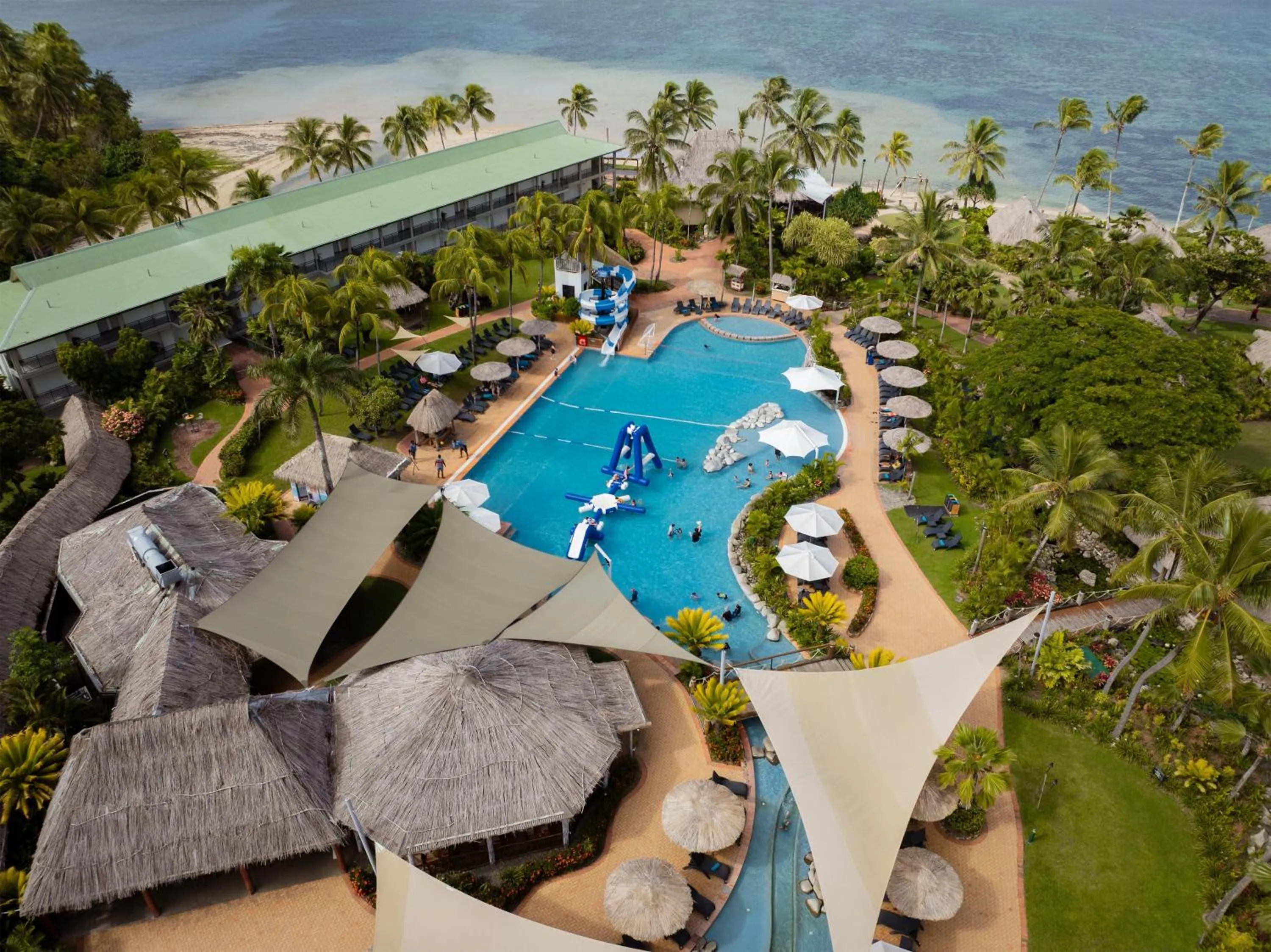 Property building in Outrigger Fiji Beach Resort