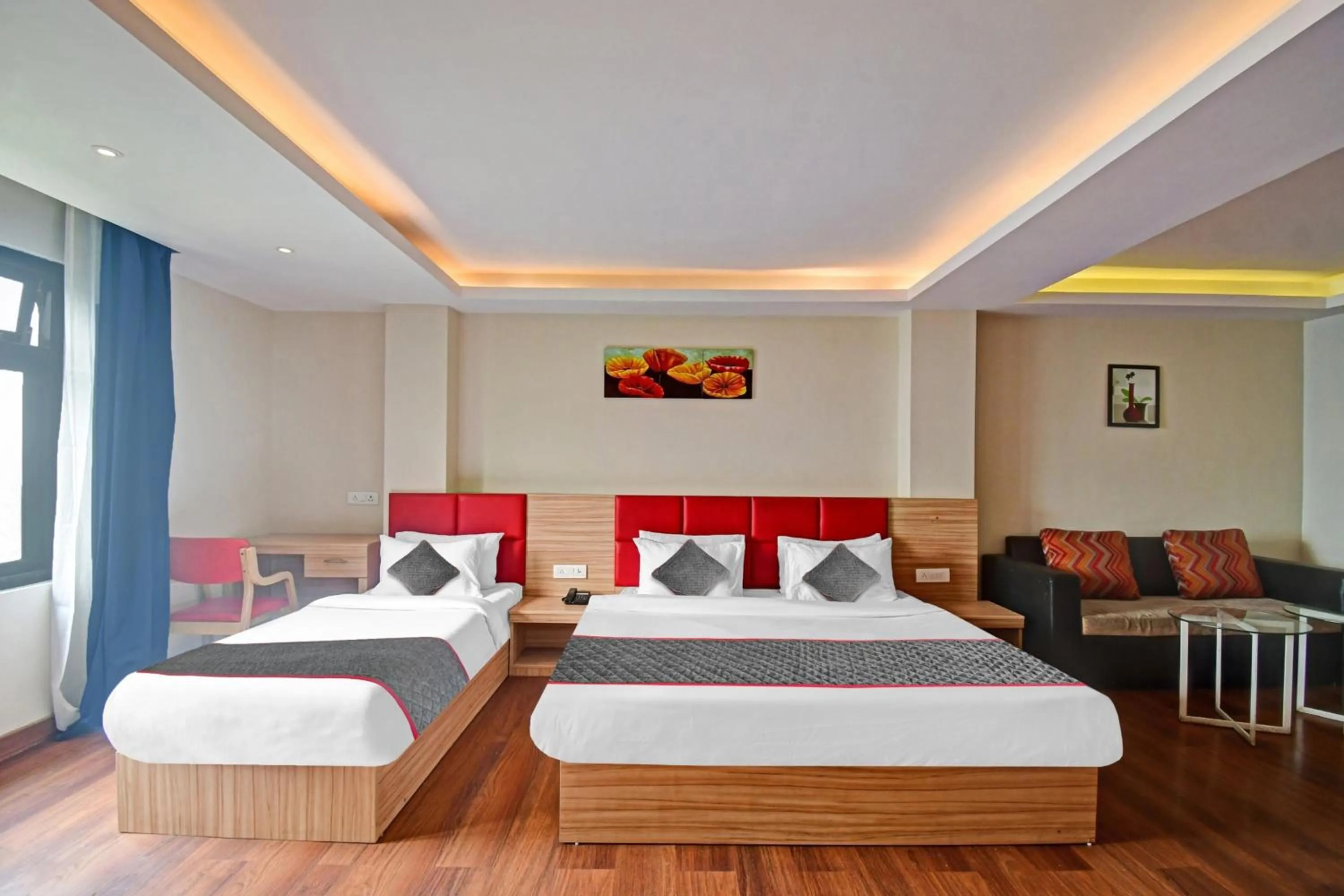Bedroom in Townhouse Mansarovar Hotel