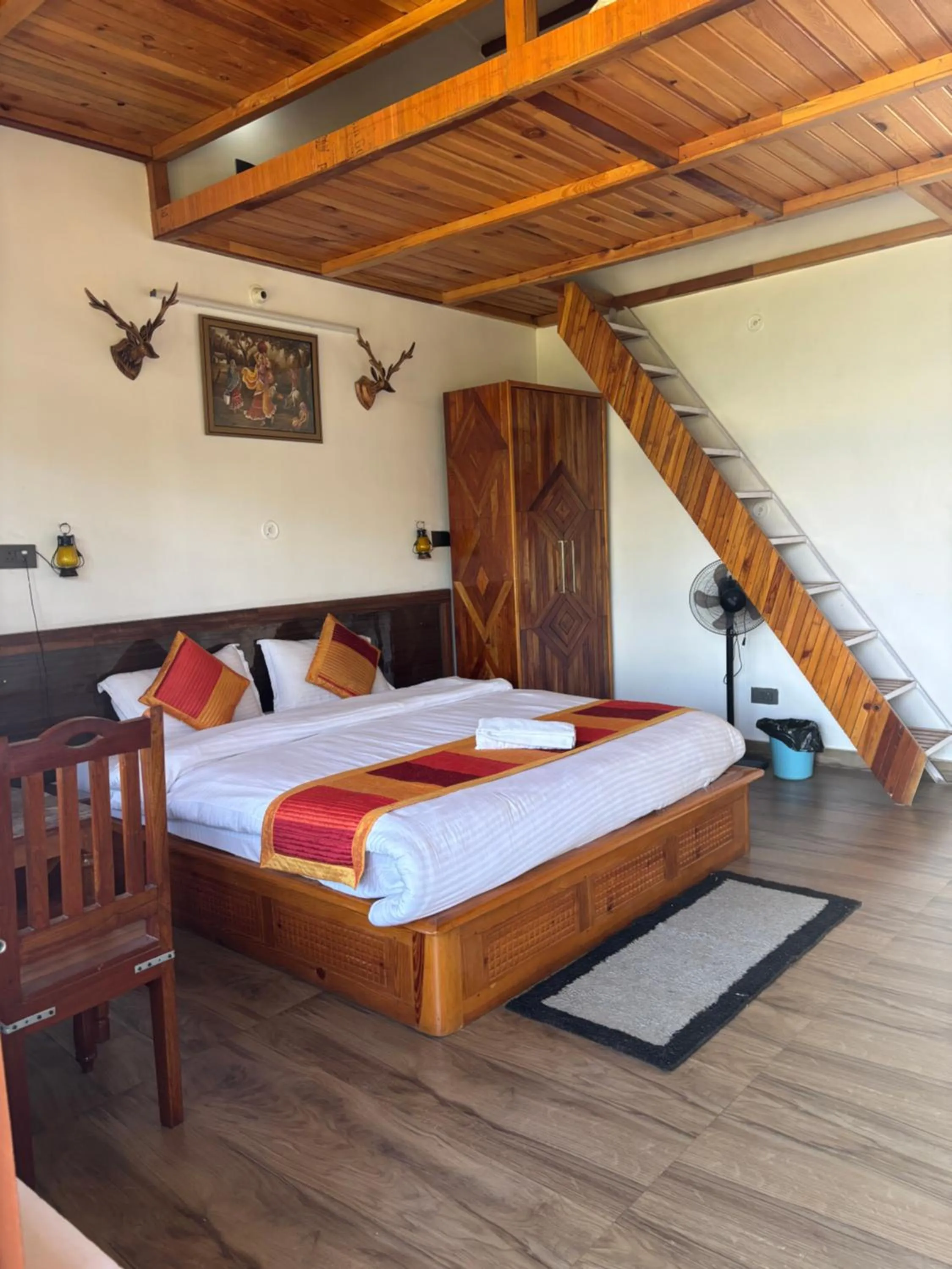 Bed in Lap Of Himalayas Resort