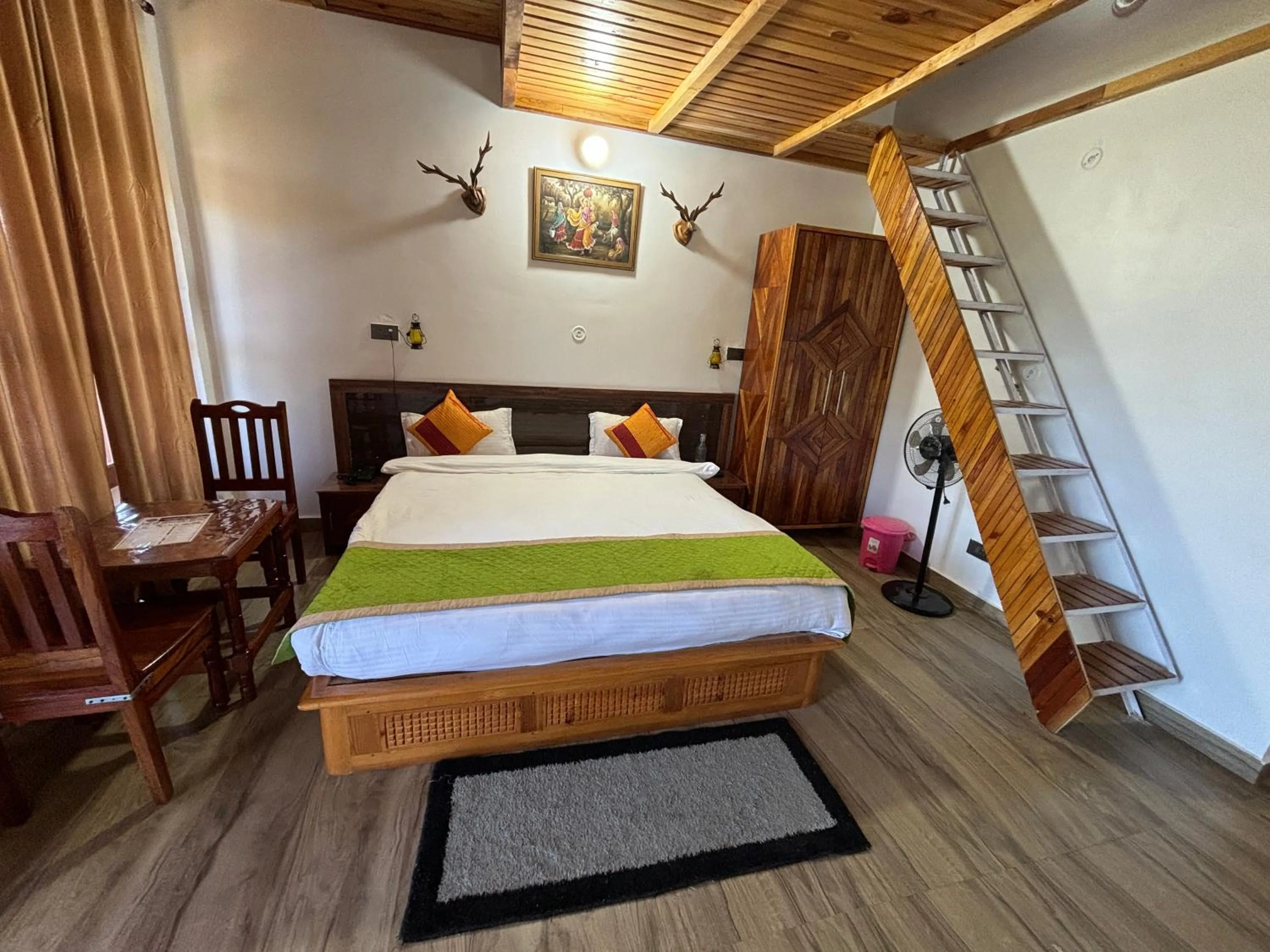 Bed in Lap Of Himalayas Resort