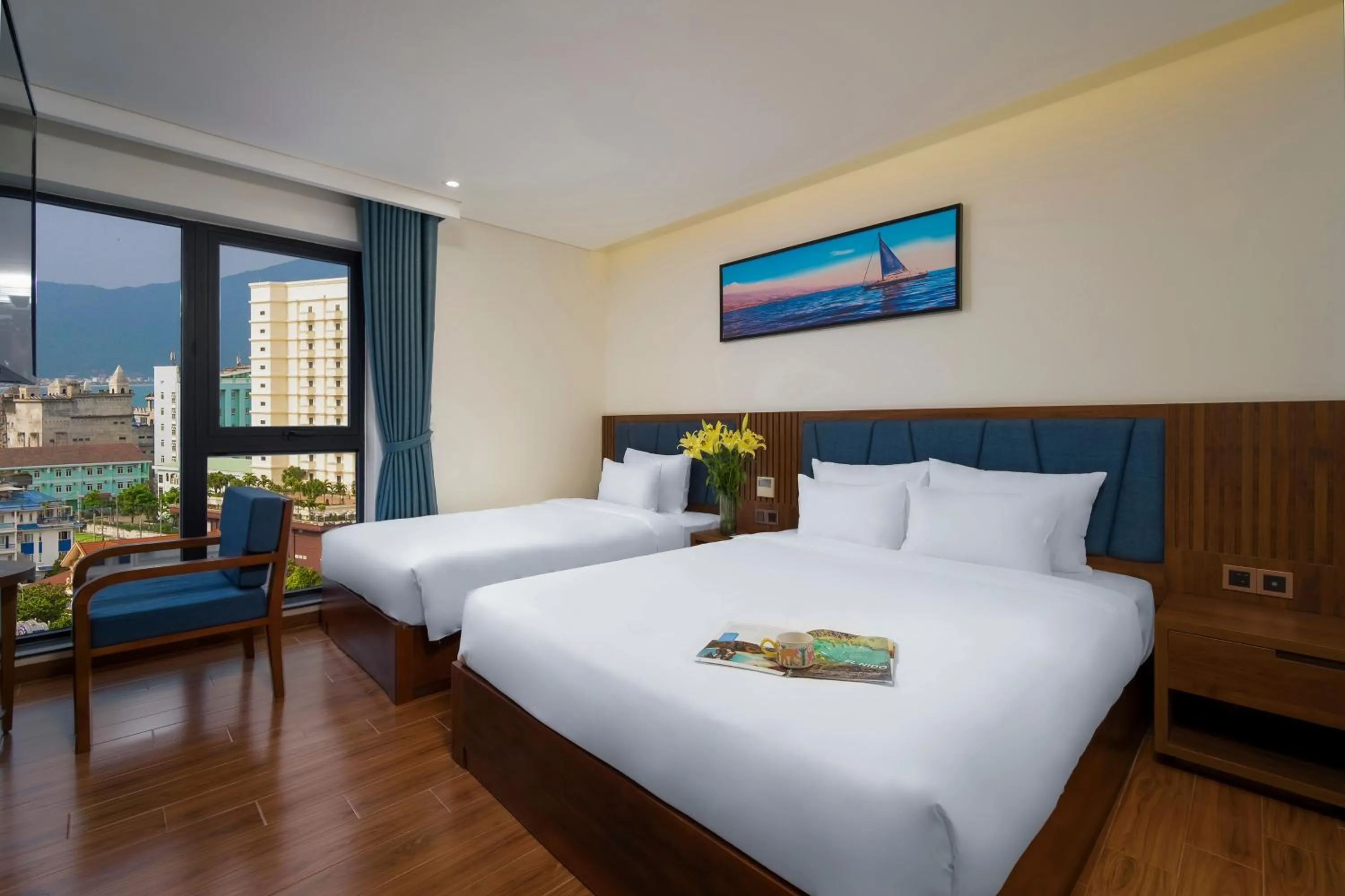 Bedroom, Bed in Ruby Star Da Nang - Central My Khe Beach