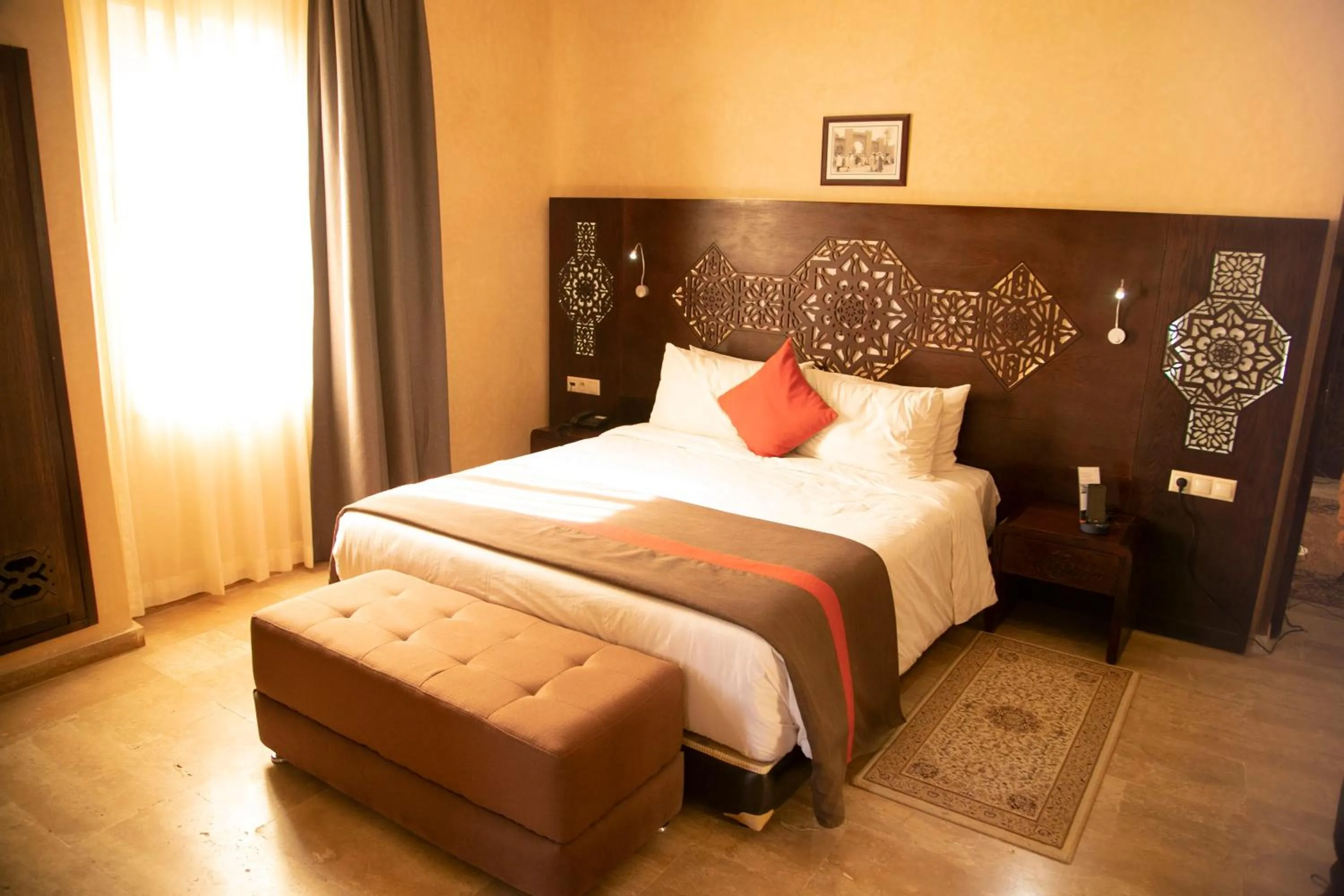 View (from property/room), Bed in Palais Du Desert Hotel & Spa