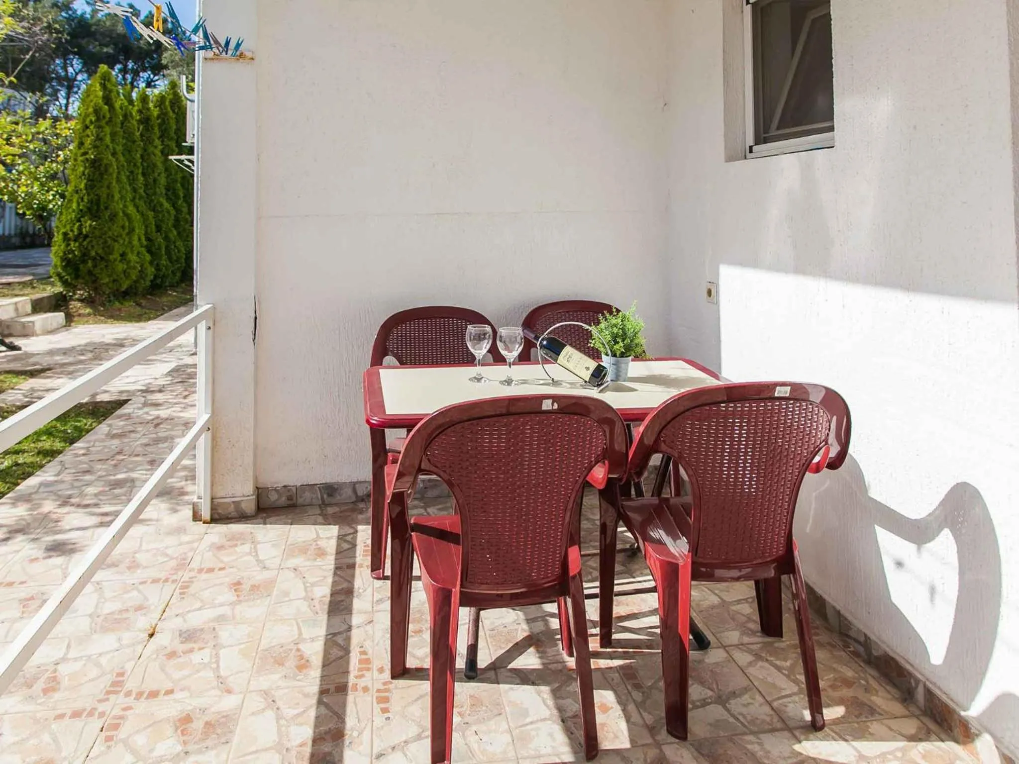 Balcony/Terrace in Maki Apartments - Plavi Horizonti Beach