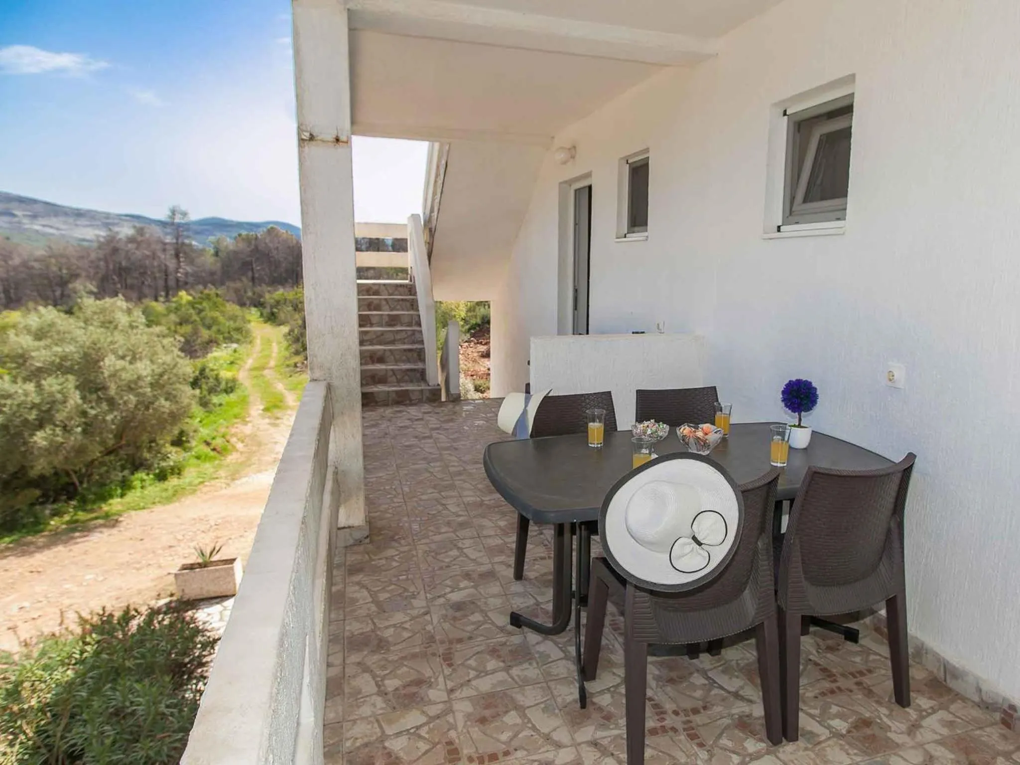 Balcony/Terrace in Maki Apartments - Plavi Horizonti Beach