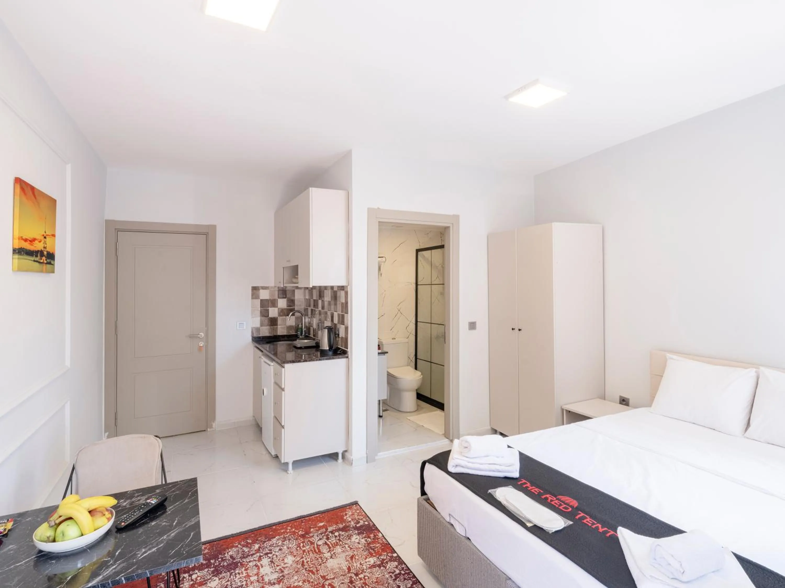 Bed in The Red Tent Suite 23