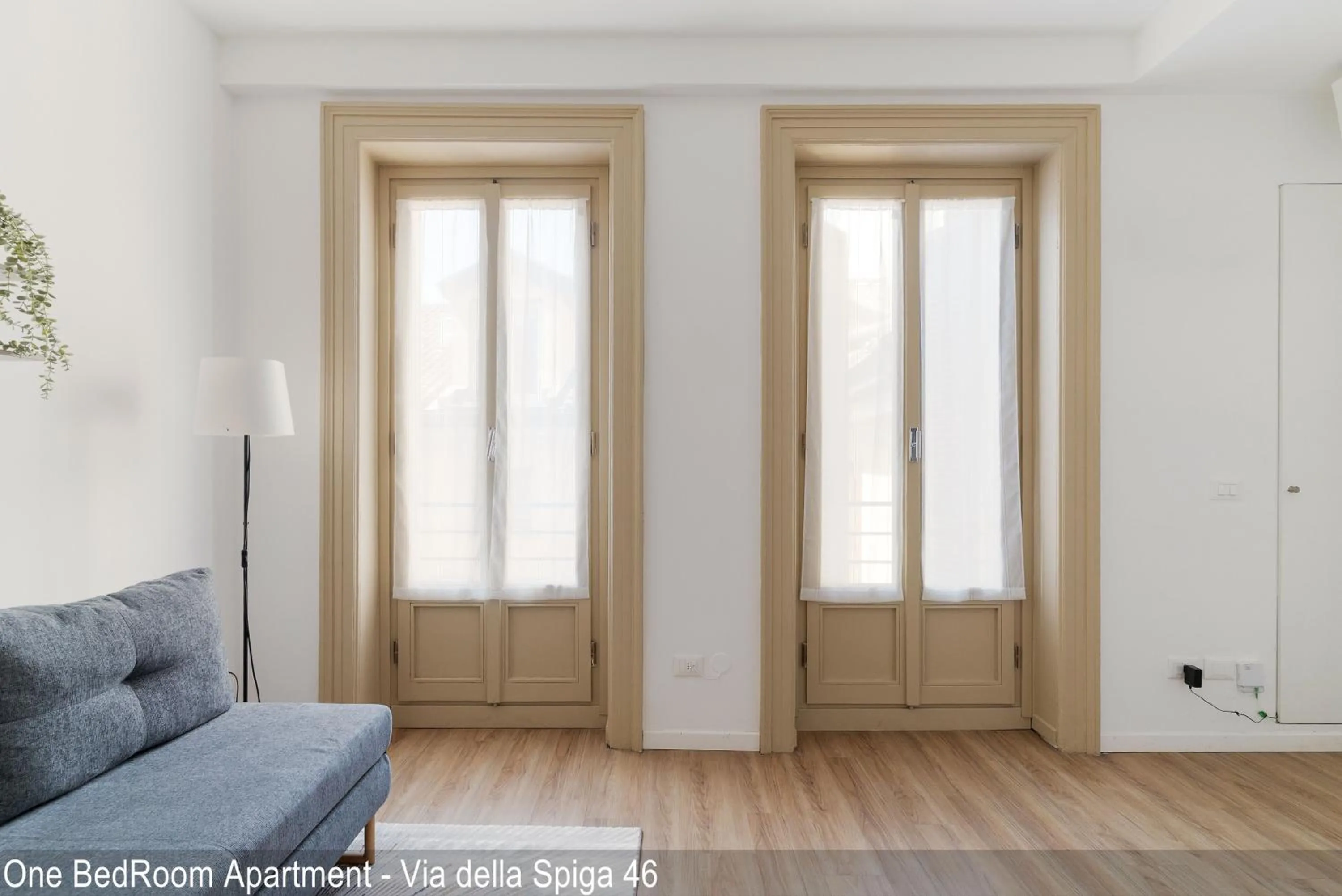 Living room in Brera Apartments in Via della Spiga