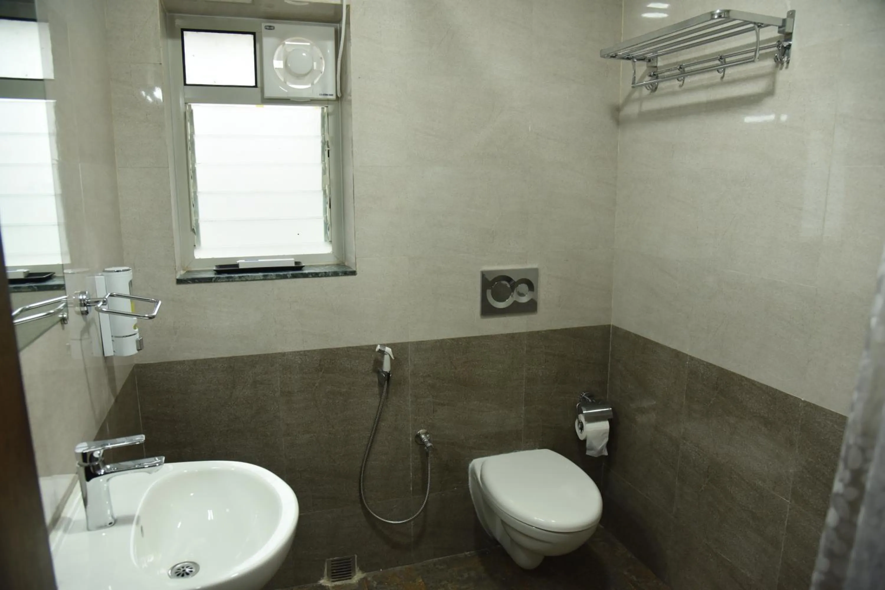 Bathroom in The Altruist Business Stays- New Town, Kolkata