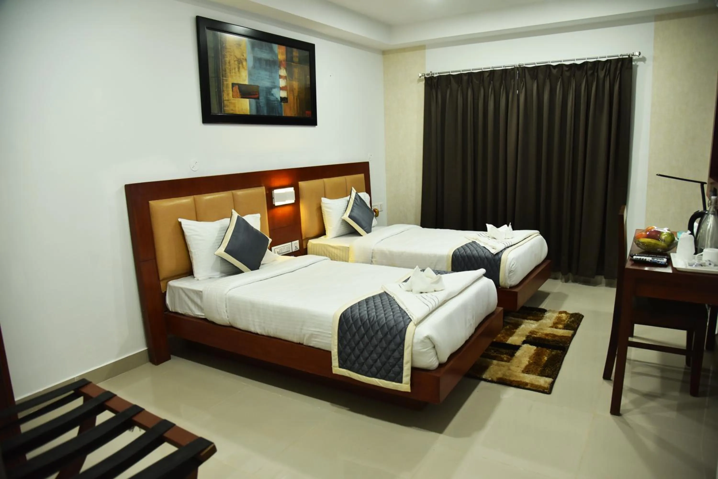 Bedroom, Bed in The Altruist Business Stays- New Town, Kolkata
