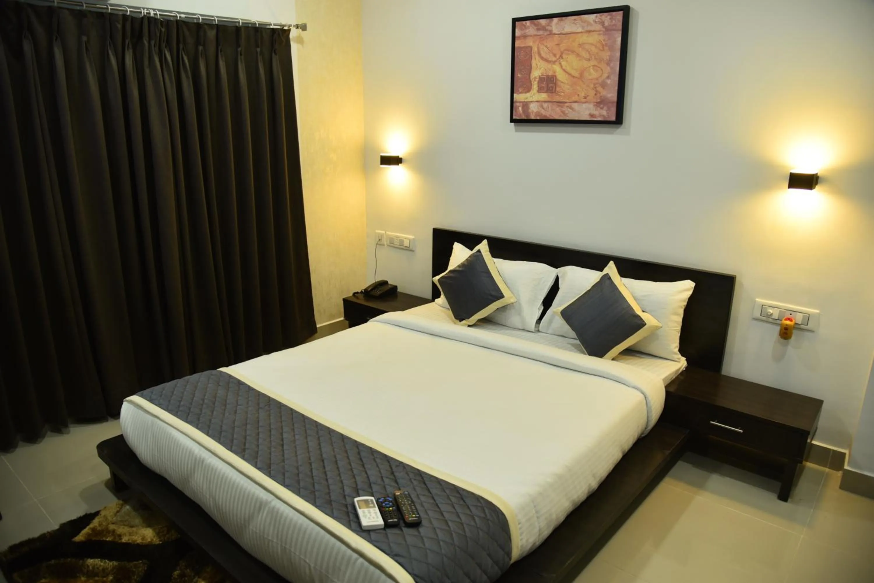 Bedroom, Bed in The Altruist Business Stays- New Town, Kolkata