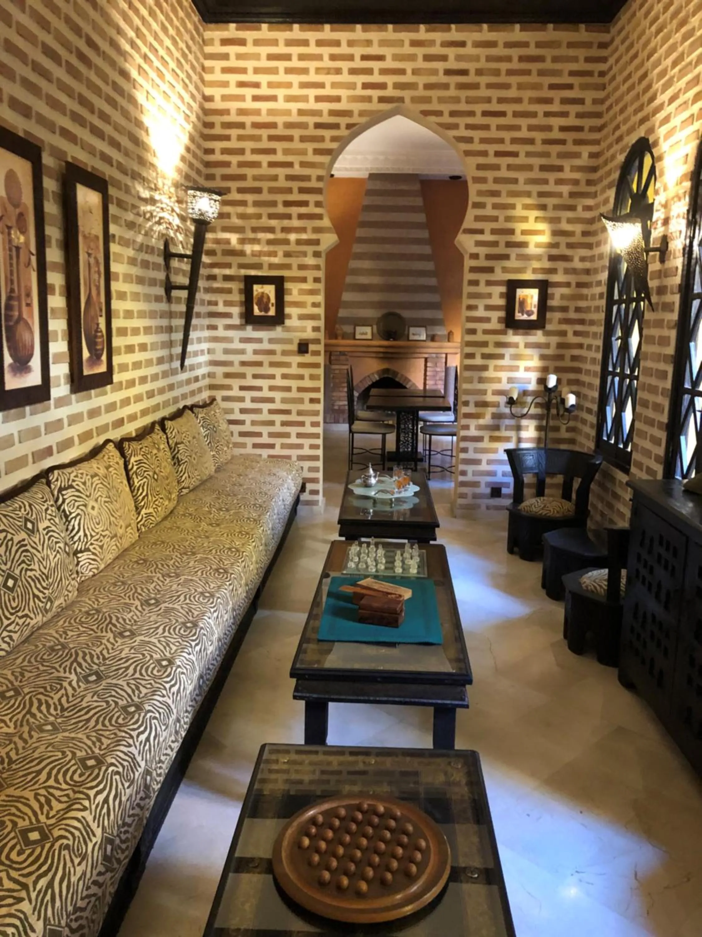 Living room in Riad Soleil D'orient