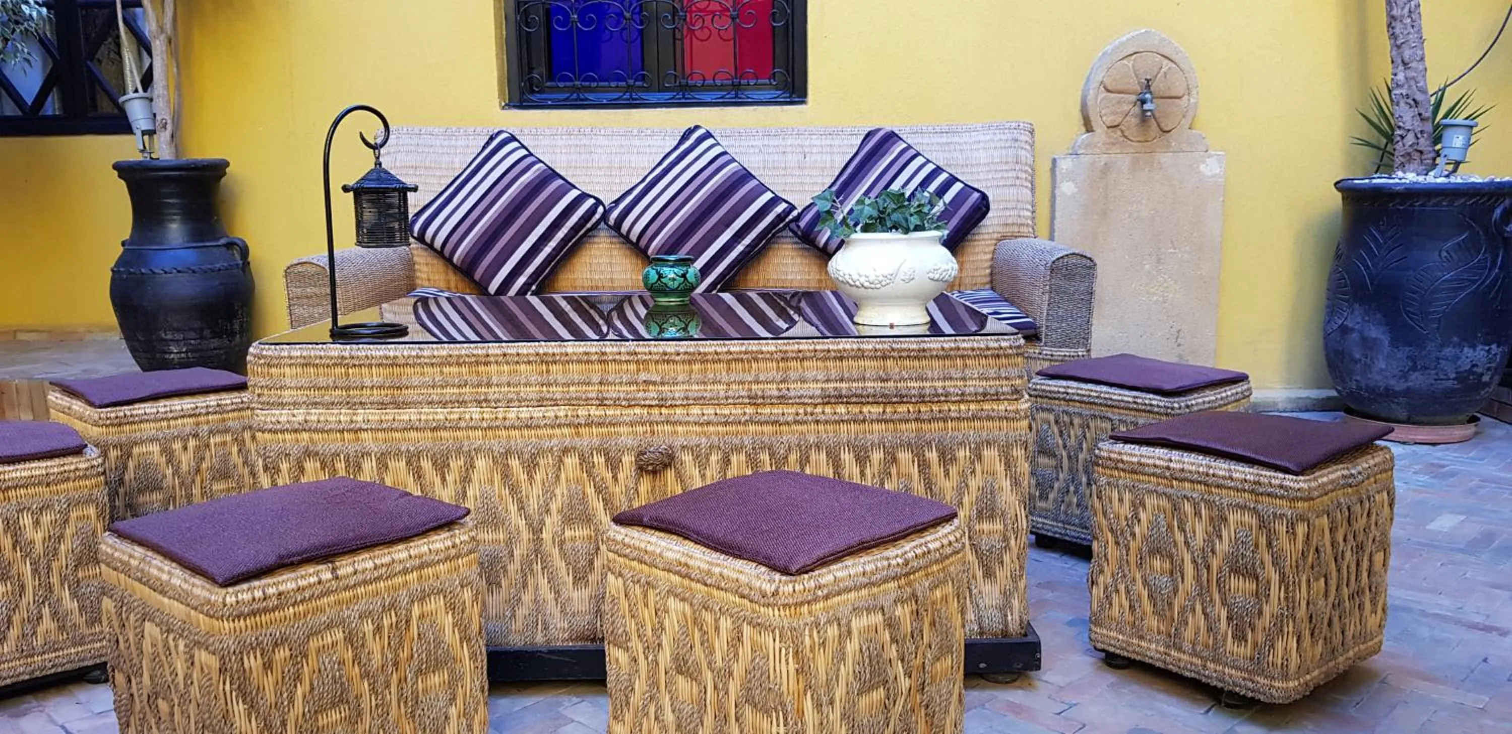 Living room in Riad Soleil D'orient