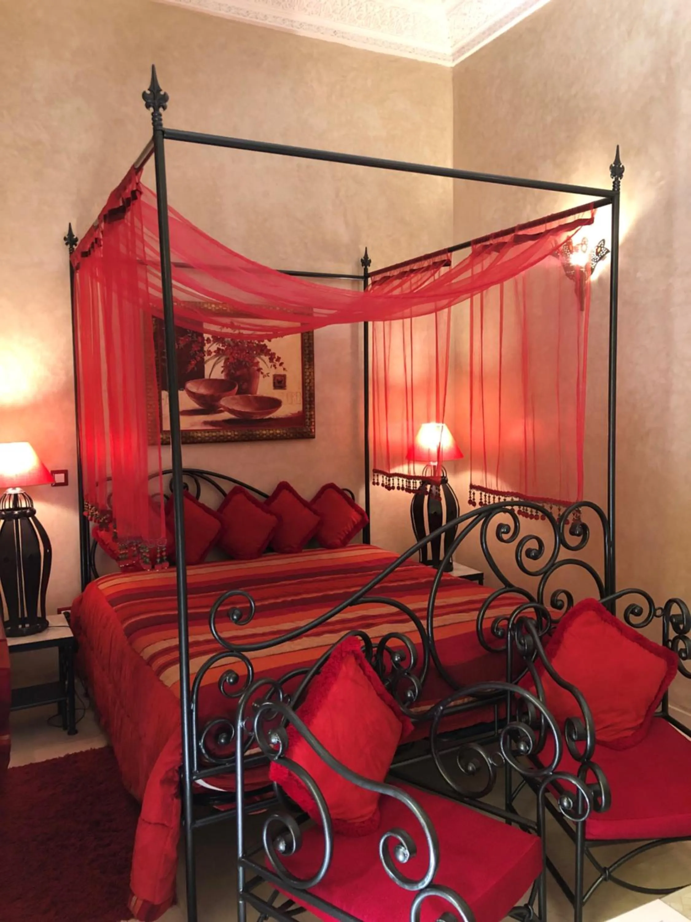 Bedroom, Bed in Riad Soleil D'orient