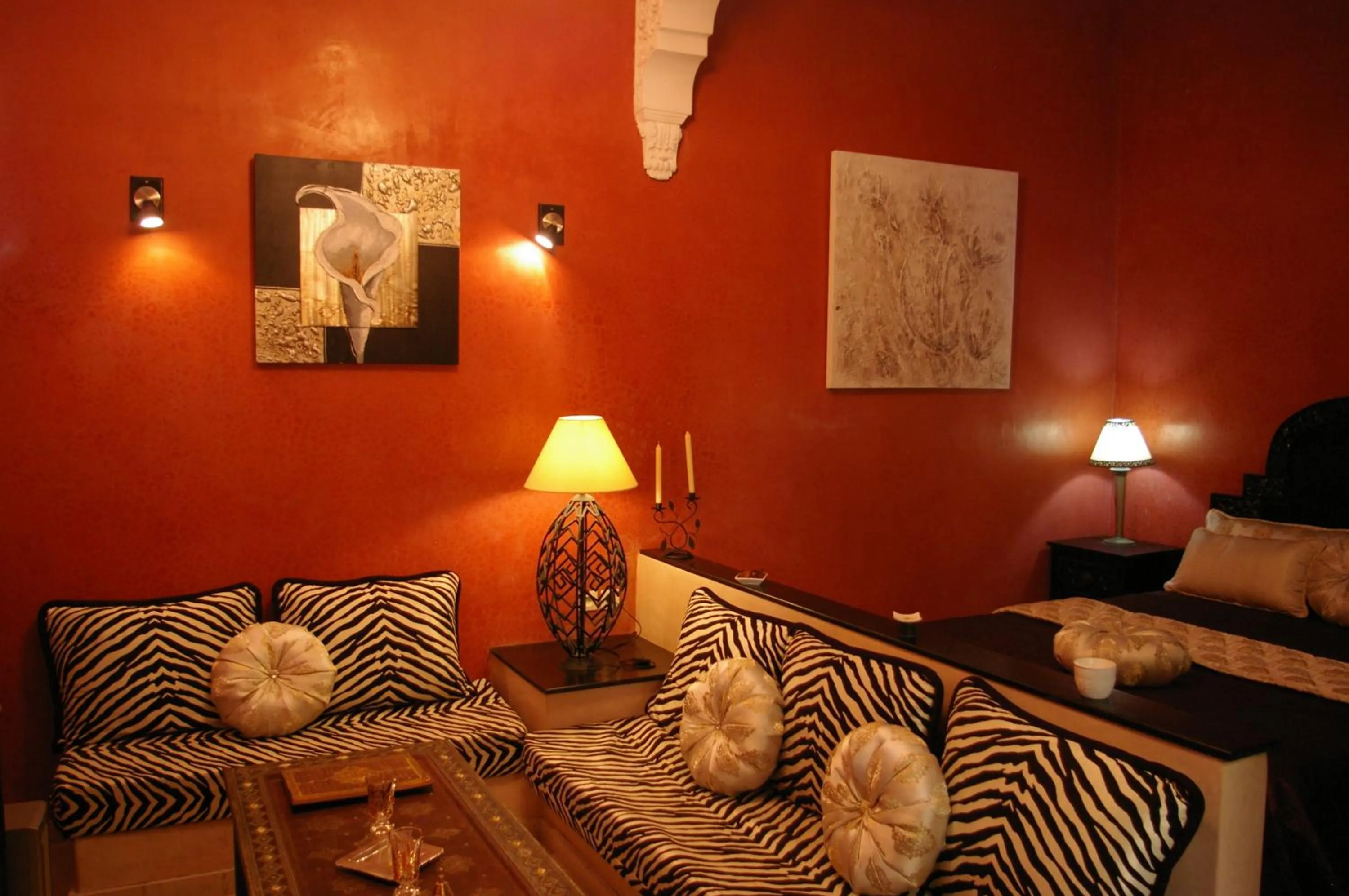 Seating area in Riad Soleil D'orient