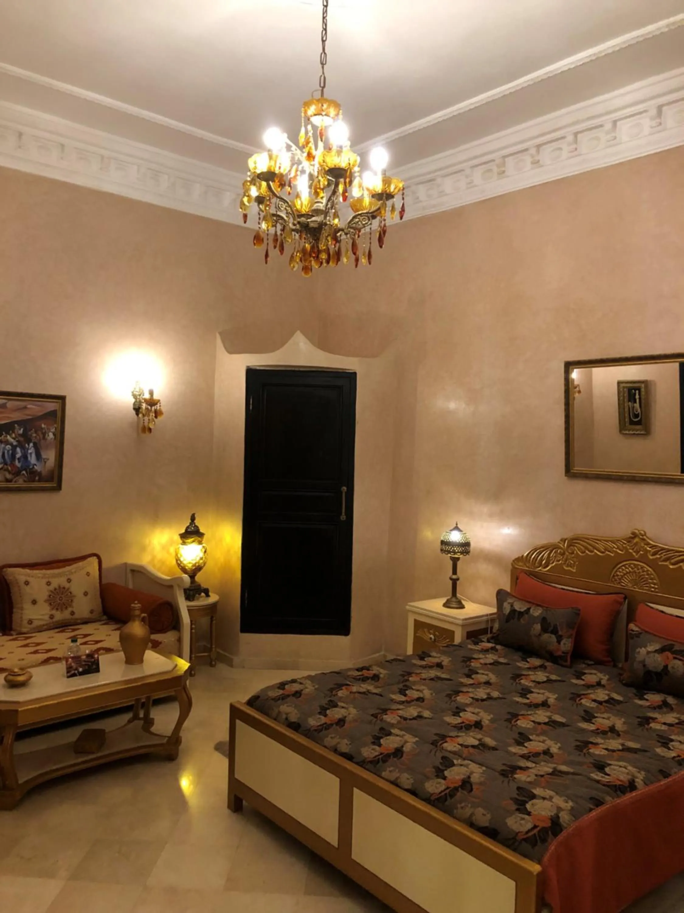 Bedroom, Bed in Riad Soleil D'orient