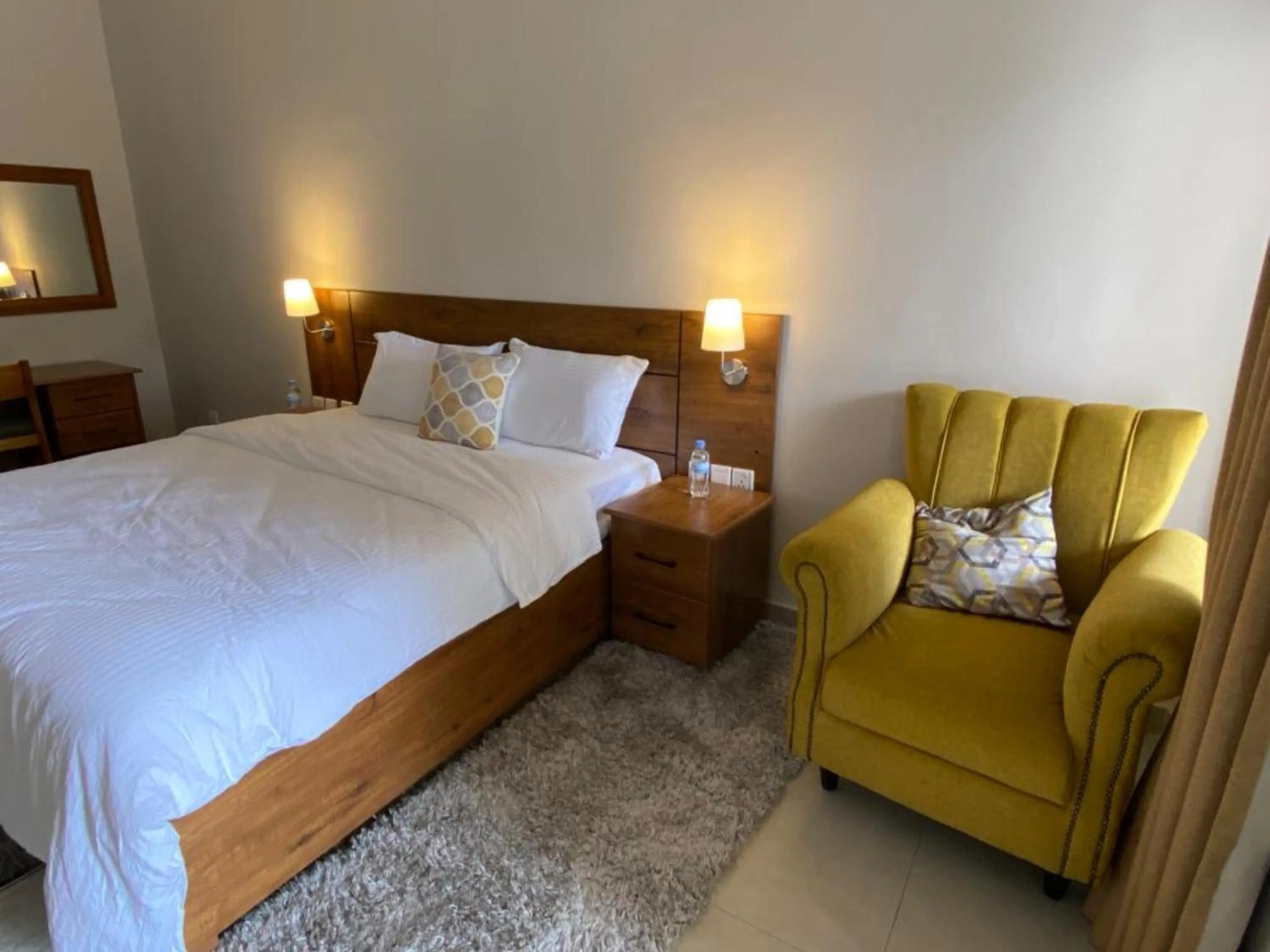 Bed in Maravilla Kivu Eco Resort