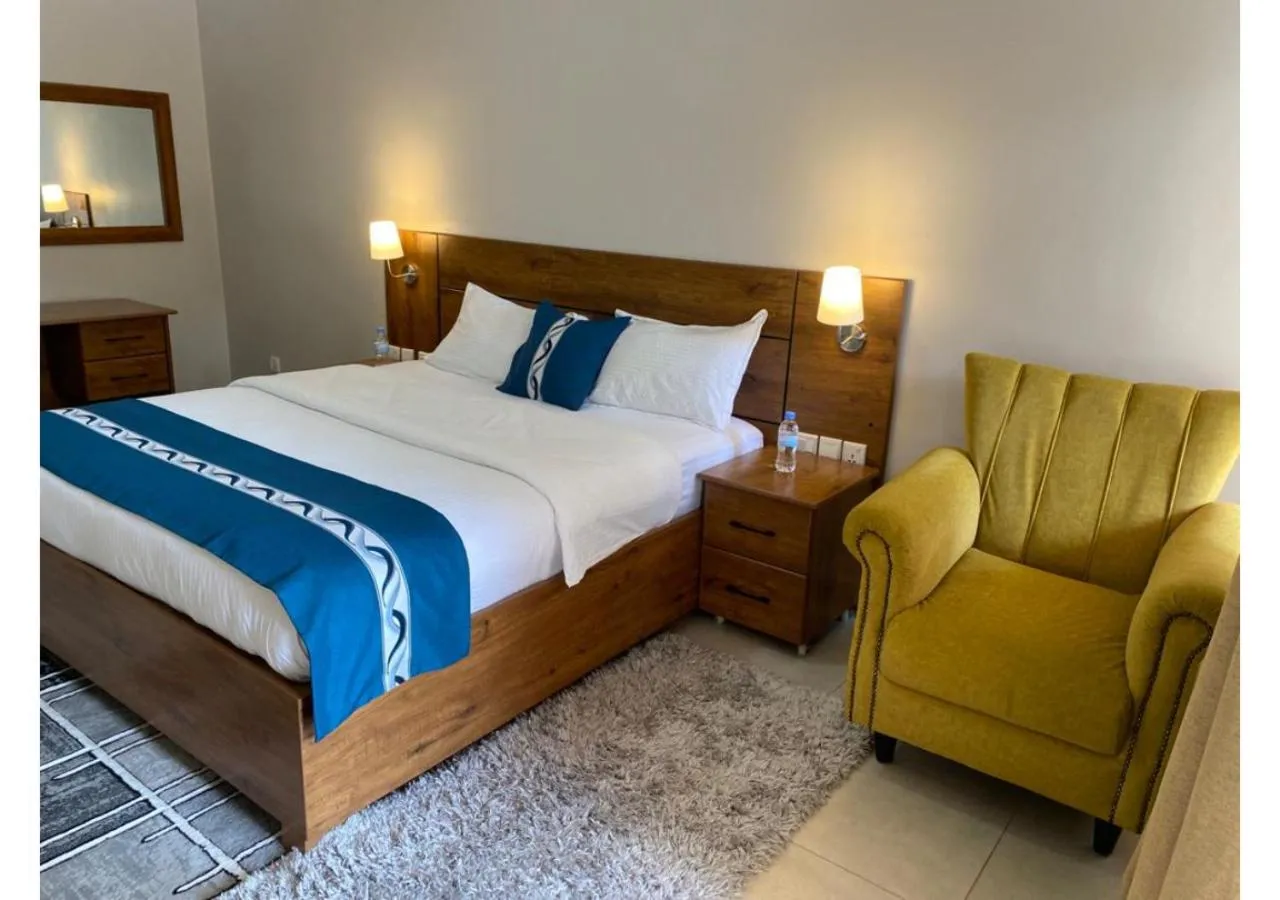 Bed in Maravilla Kivu Eco Resort