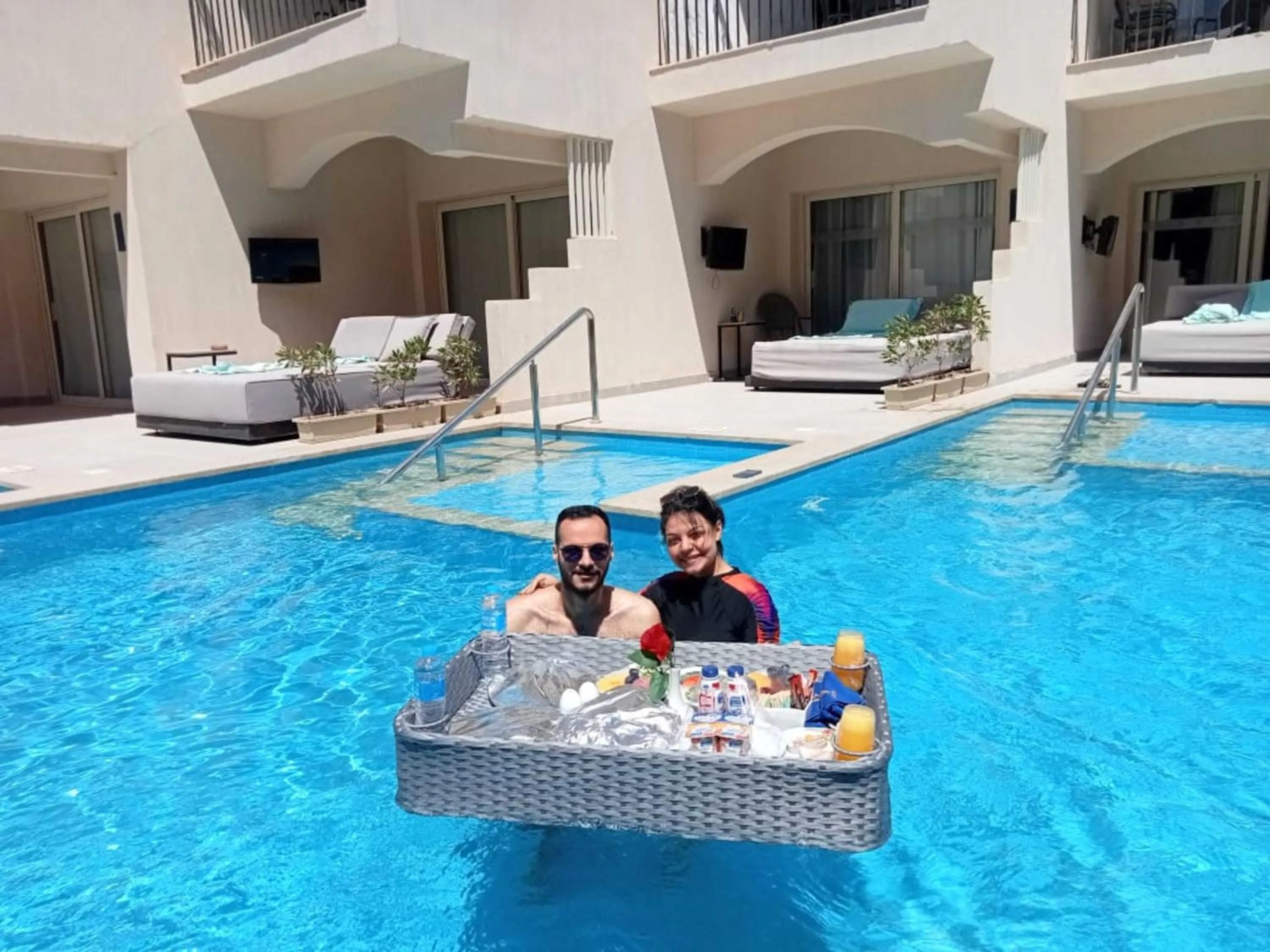 Pool view in THE V Luxury Resort Sahl Hasheesh