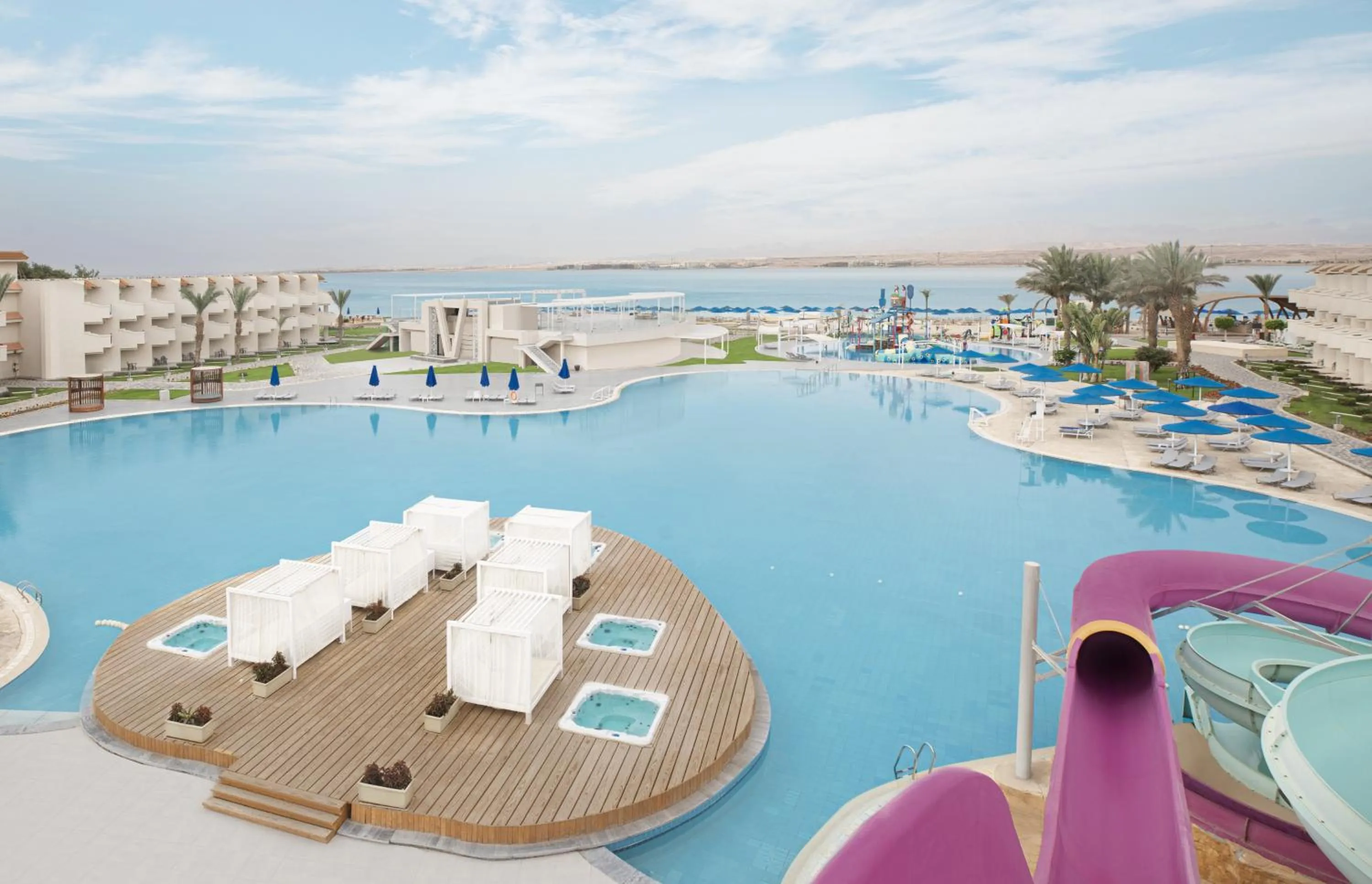 Pool view in THE V Luxury Resort Sahl Hasheesh