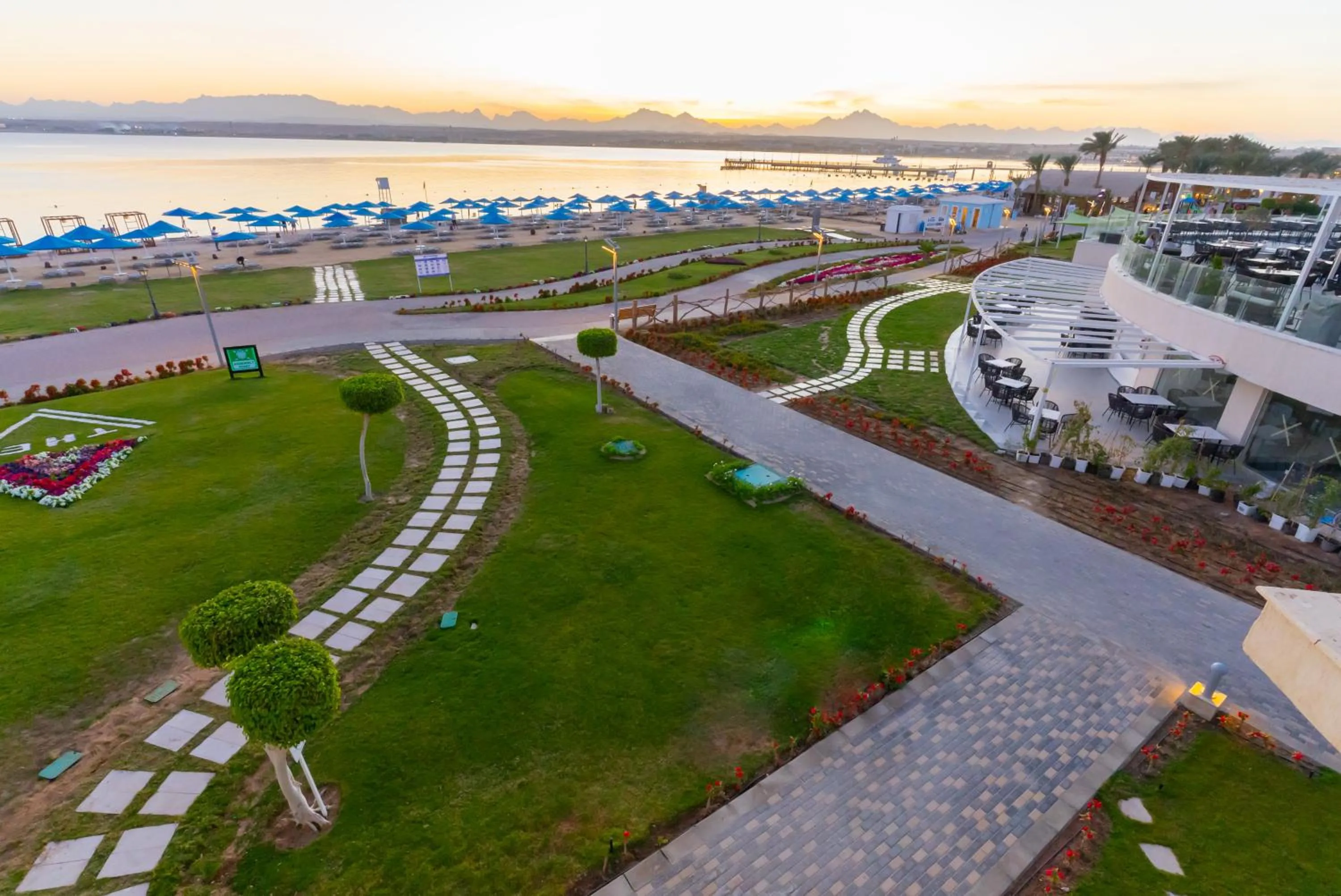 Natural landscape in THE V Luxury Resort Sahl Hasheesh