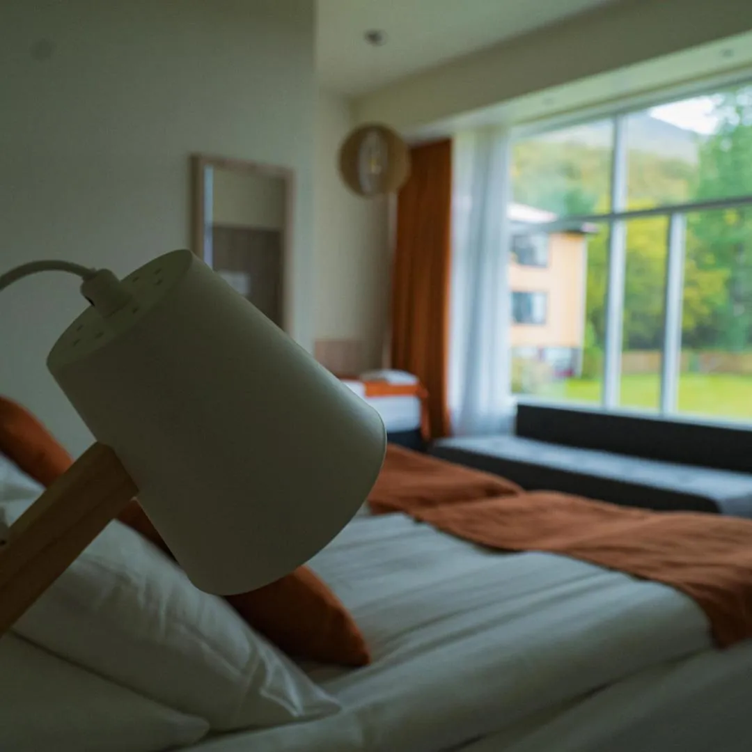 Bed in Hotel Hallormsstadur