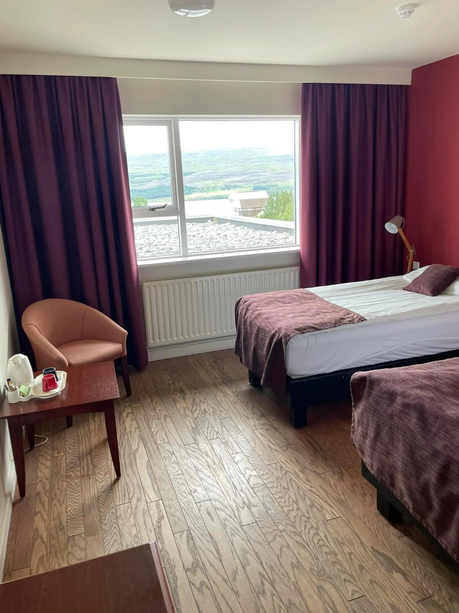 Bed in Hotel Hallormsstadur