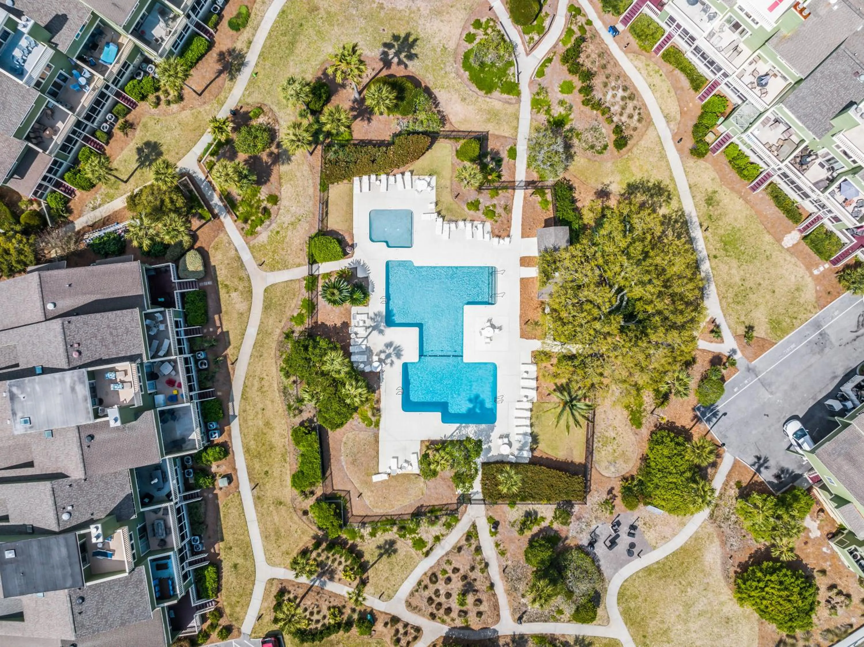 Bird's eye view in Beach Club Villa 31 - Luxurious Oceanfront - Beach Walkout