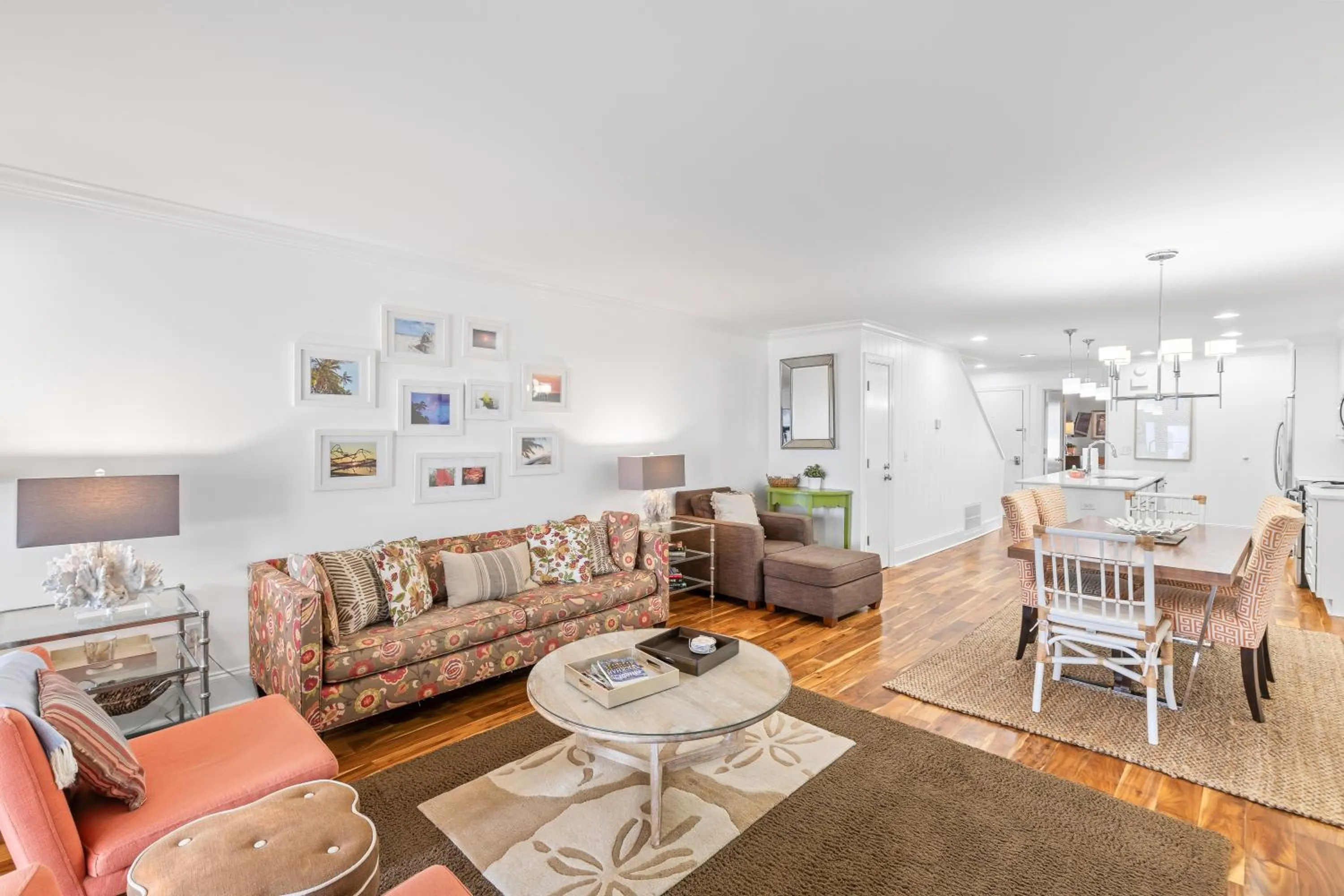 Living room in Beach Club Villa 27 - Oceanview Walkout by Beach and Pool