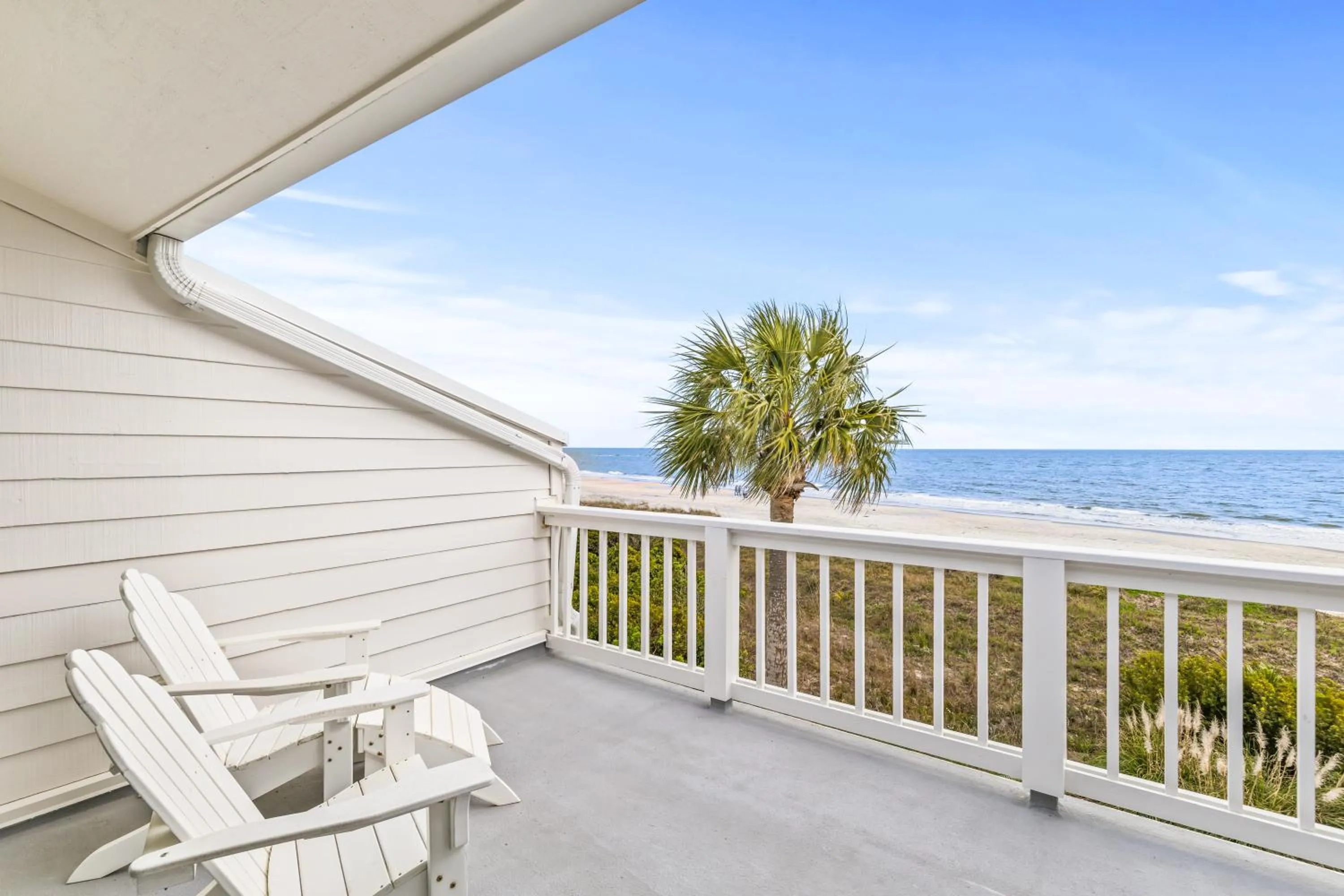 Balcony/Terrace in Beach Club Villa 32 - Newly Renovated! Direct Oceanfront