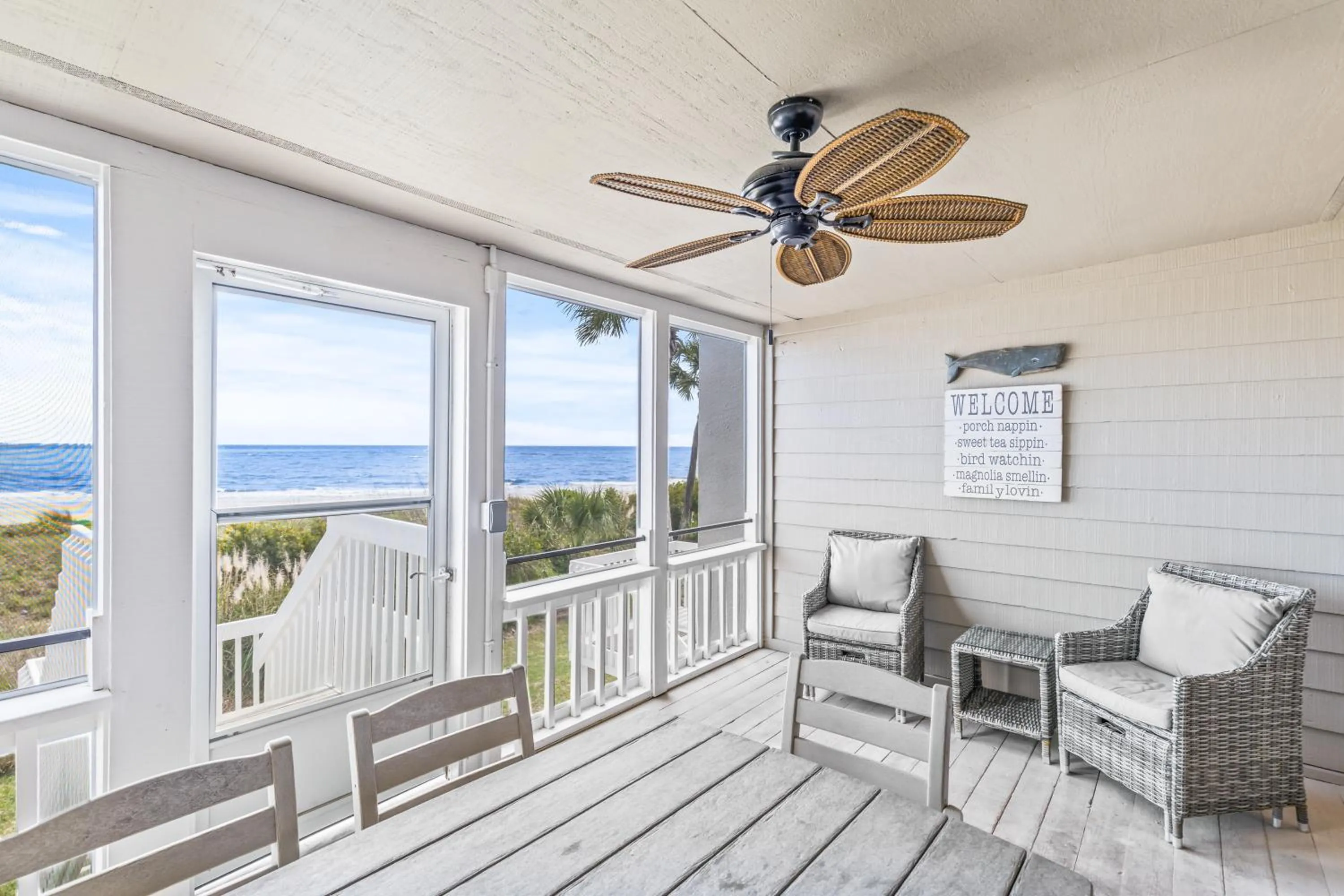 Living room in Beach Club Villa 32 - Newly Renovated! Direct Oceanfront