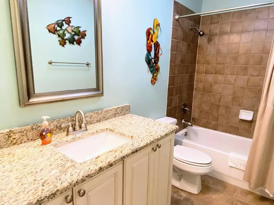 Shower in Summer House 109 - Beach and Pool Walkout - 30 Seconds to Sand