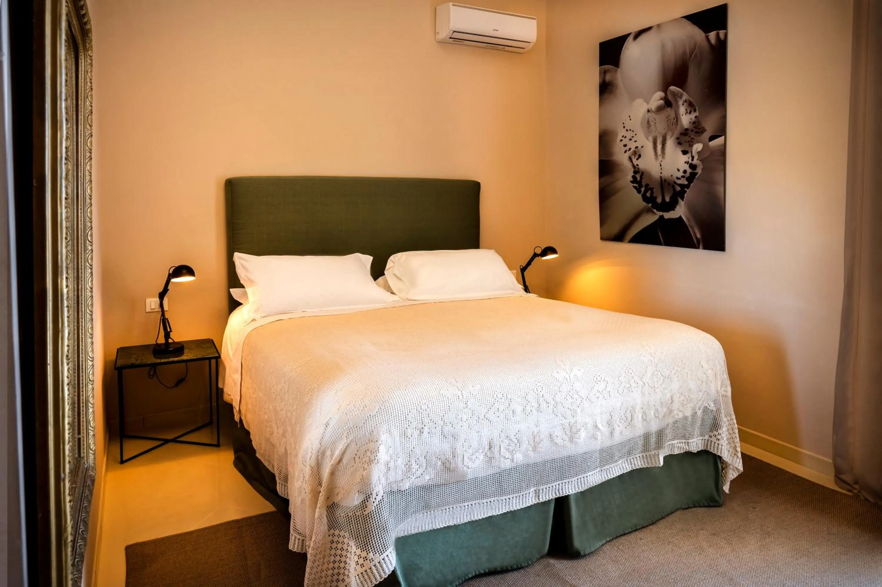 Bed in Aria Rooms and Terrace