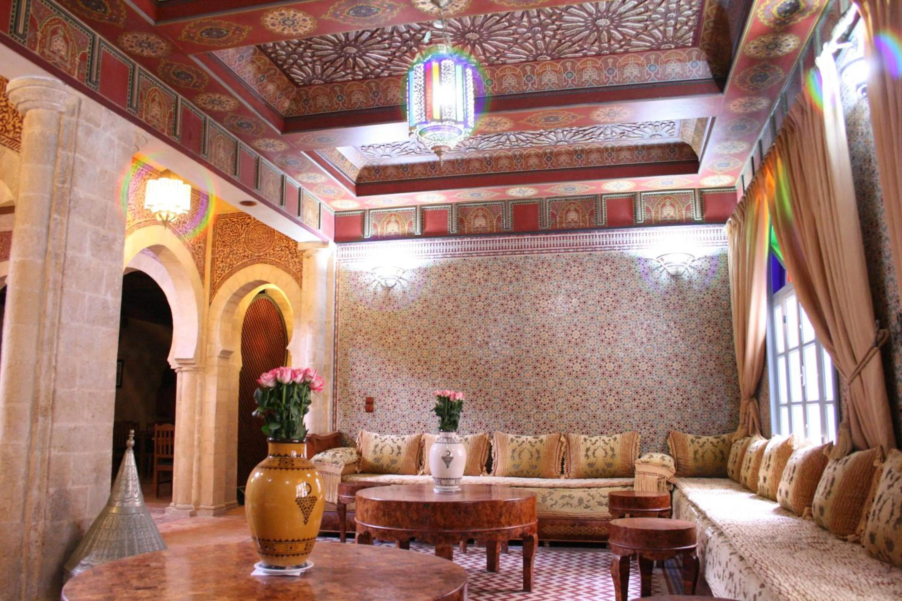 Communal lounge/ TV room in Riad Mimouna